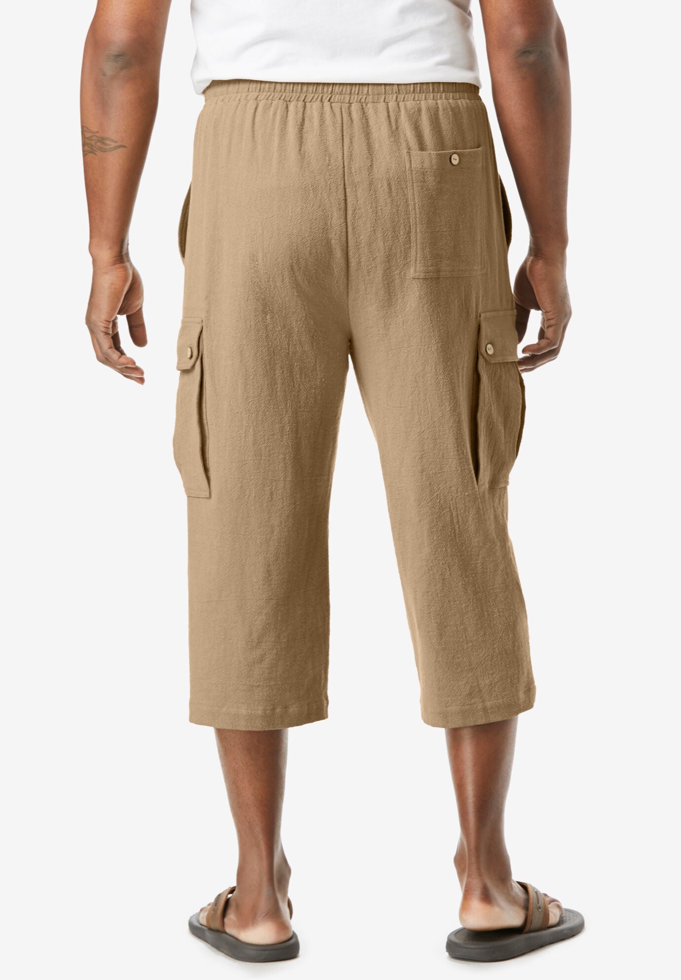 Gauze Cargo Judo Shorts | Roaman's