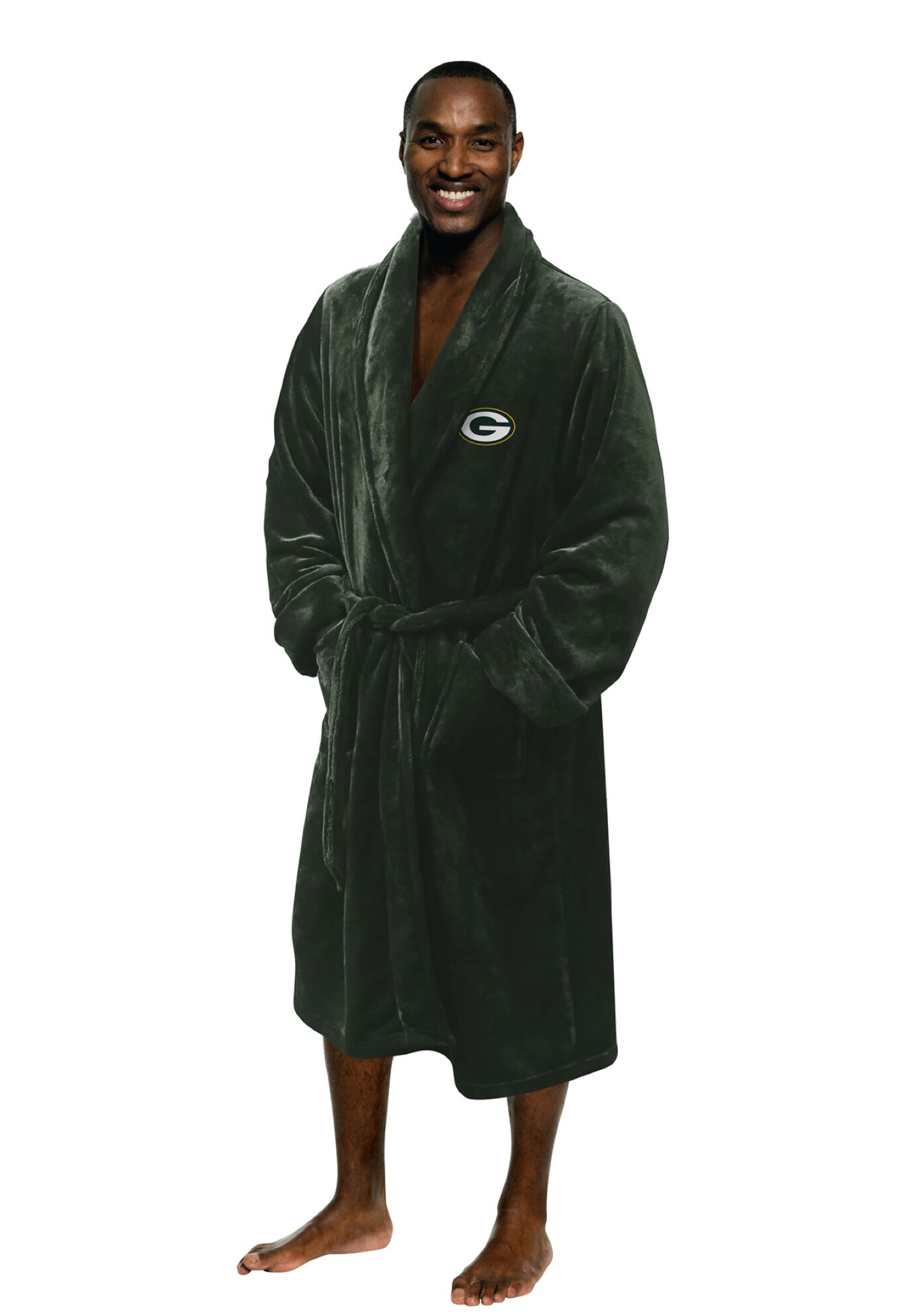 Green Bay Packers Bathrobe, , on-hover image number 1