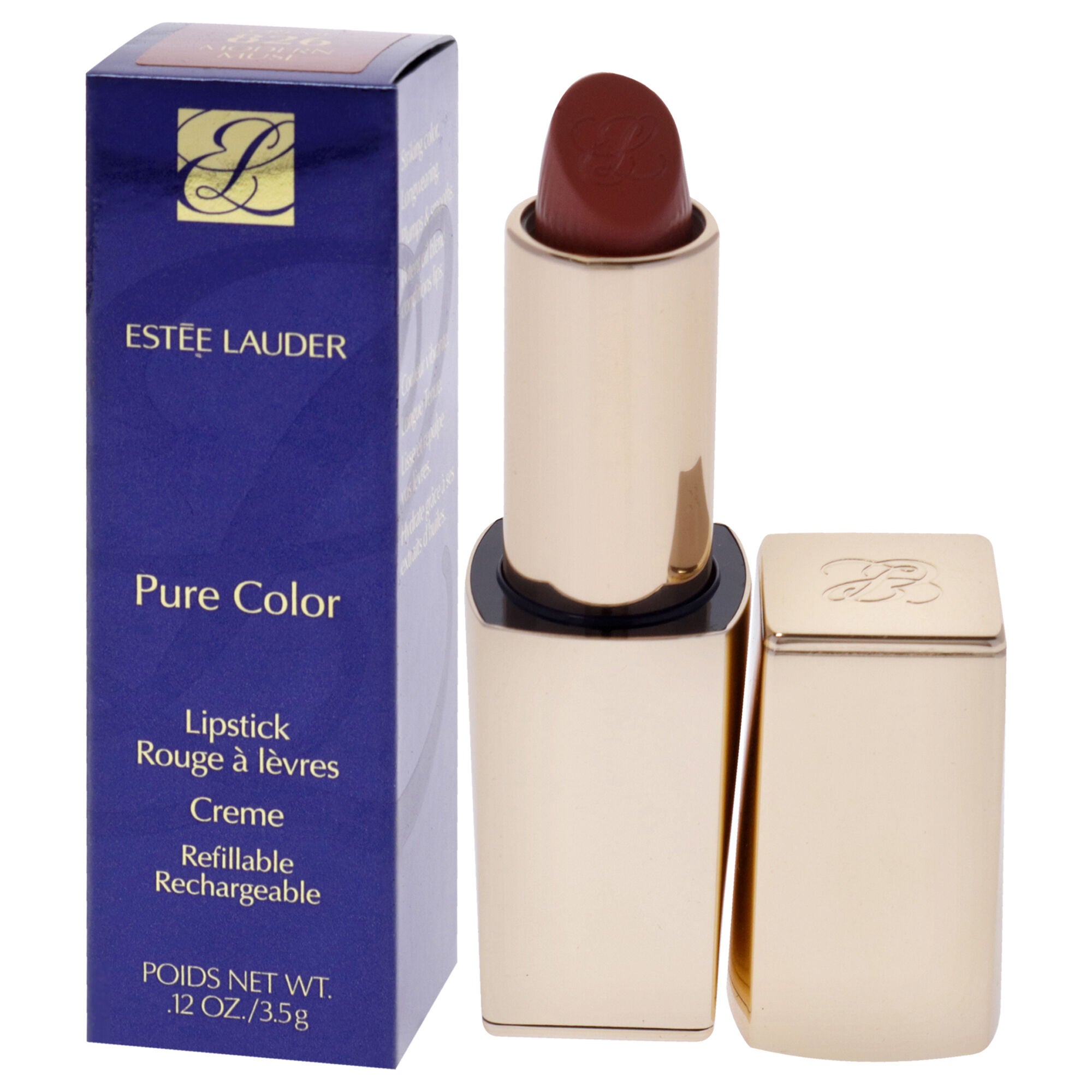 Pure Color Creme Lipstick - 826 Modern Muse by Estee Lauder for Women - 0.12 oz Lipstick (Refillable), See Description, alternate image number 3