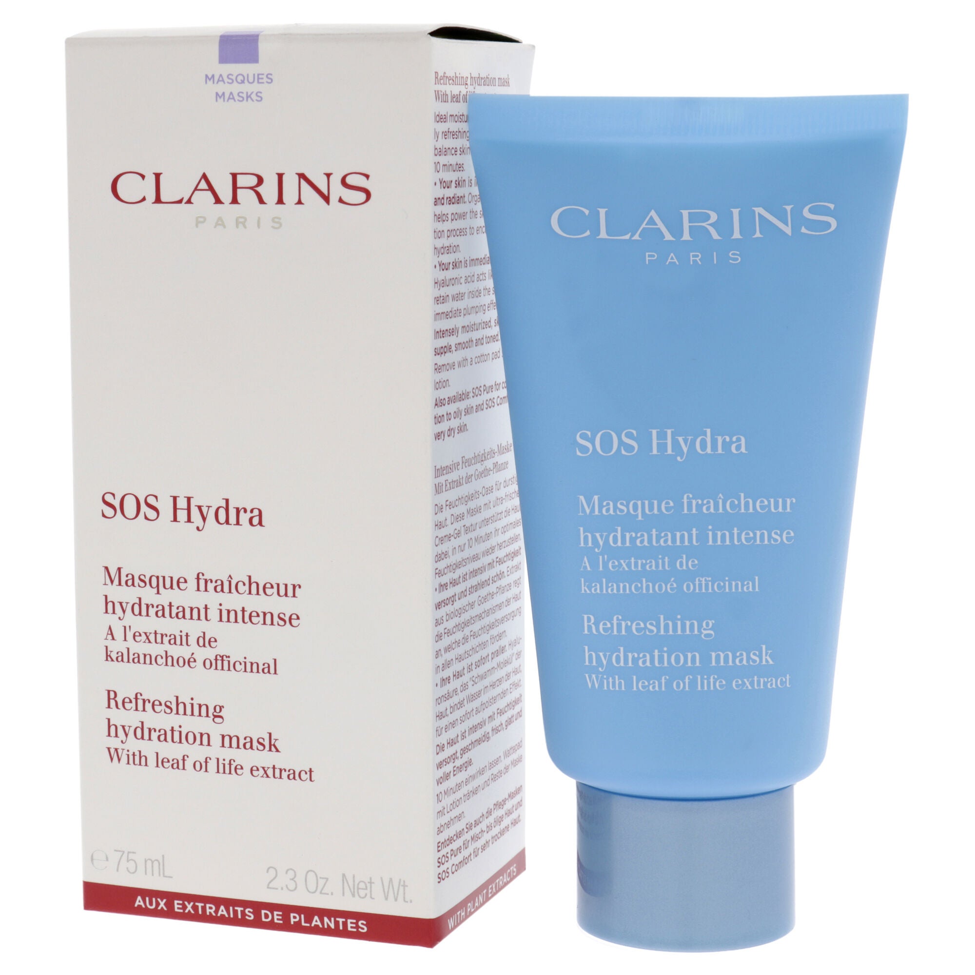 SOS Hydra Refreshing Hydration Mask by Clarins for Women - 2.3 oz Mask, , alternate image number 8