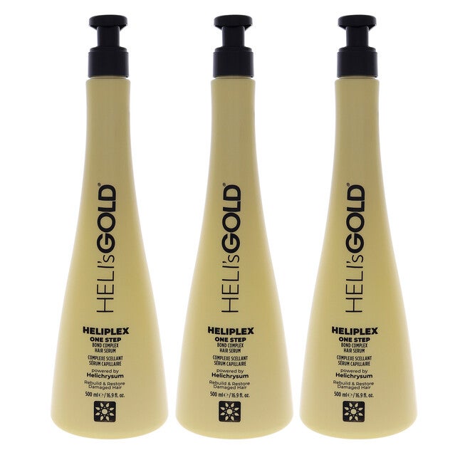 Heliplex One Step Hair Serum by Helis Gold for Unisex - 16.9 oz Serum - Pack of 3, NA, hi-res image number null
