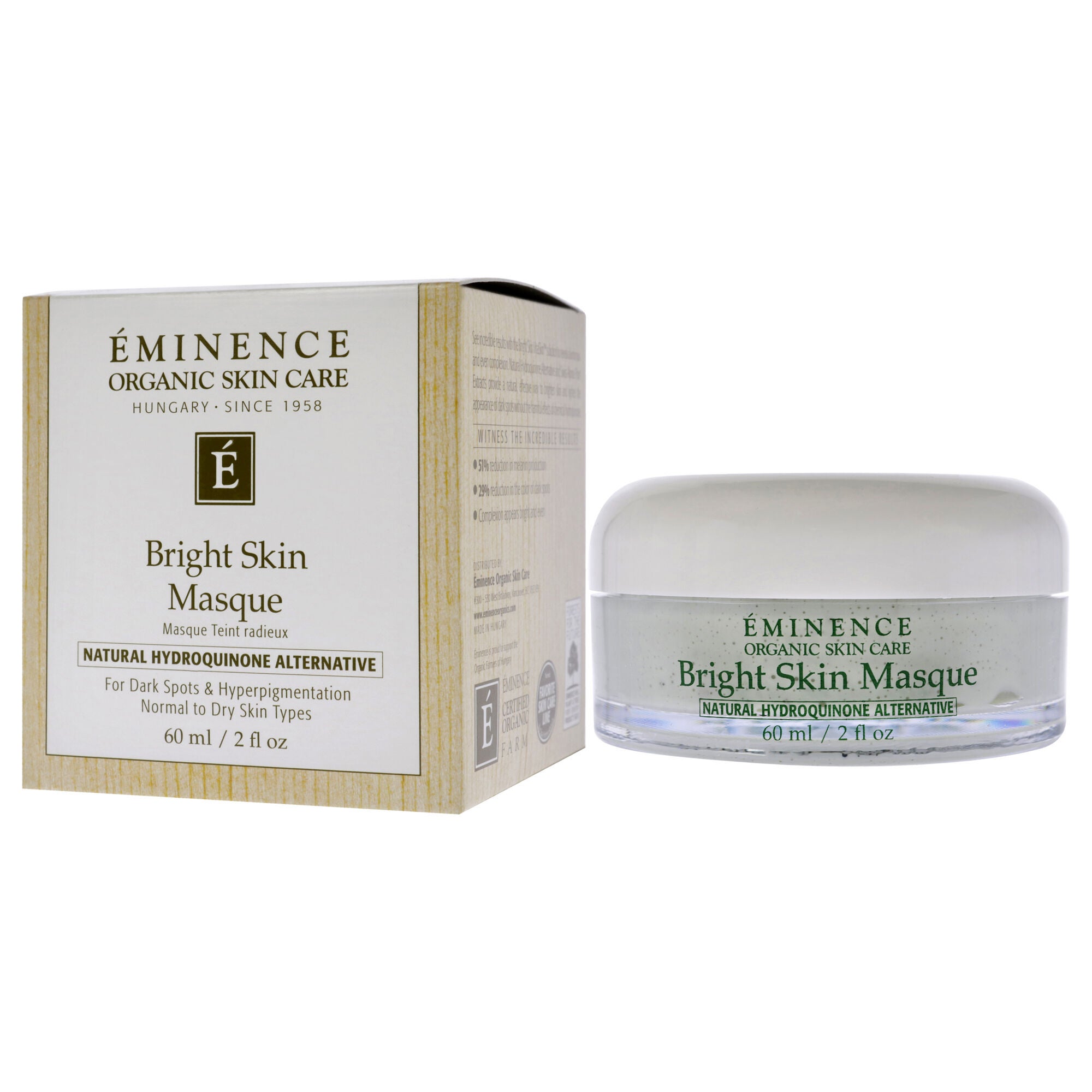 Bright Skin Masque by Eminence for Unisex - 2 oz Mask, White, alternate image number 3