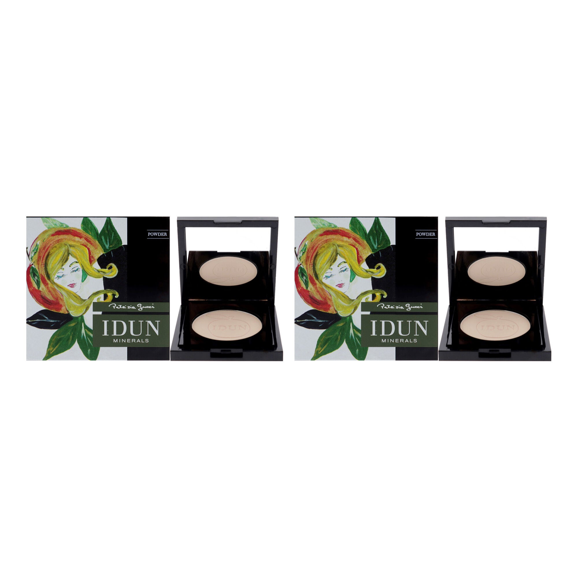 Mattifying Mineral Powder - 521 Tuva by Idun Minerals for Women - 0.12 oz Powder - Pack of 2, See Description, hi-res image number 0