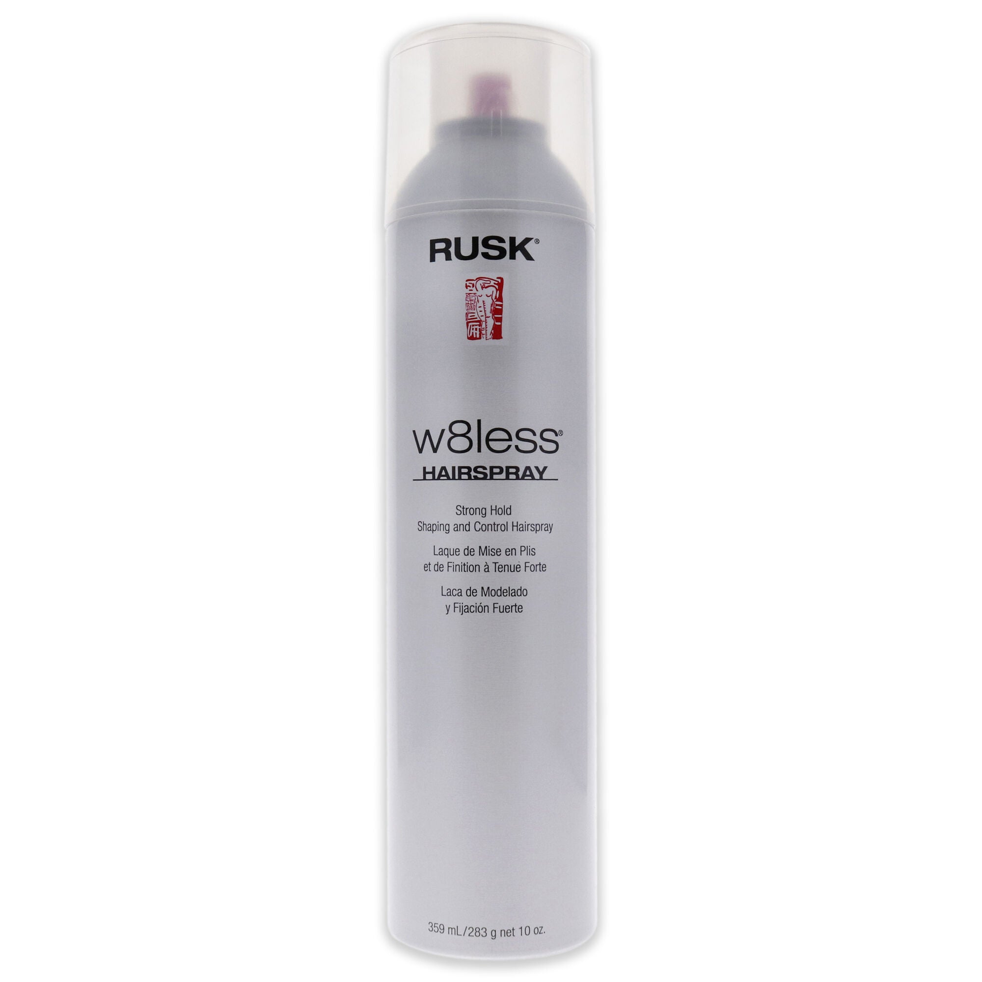 W8less Strong Hold Shaping and Control Hairspray by Rusk for Unisex - 10 oz Hair Spray, See Description, hi-res image number 0