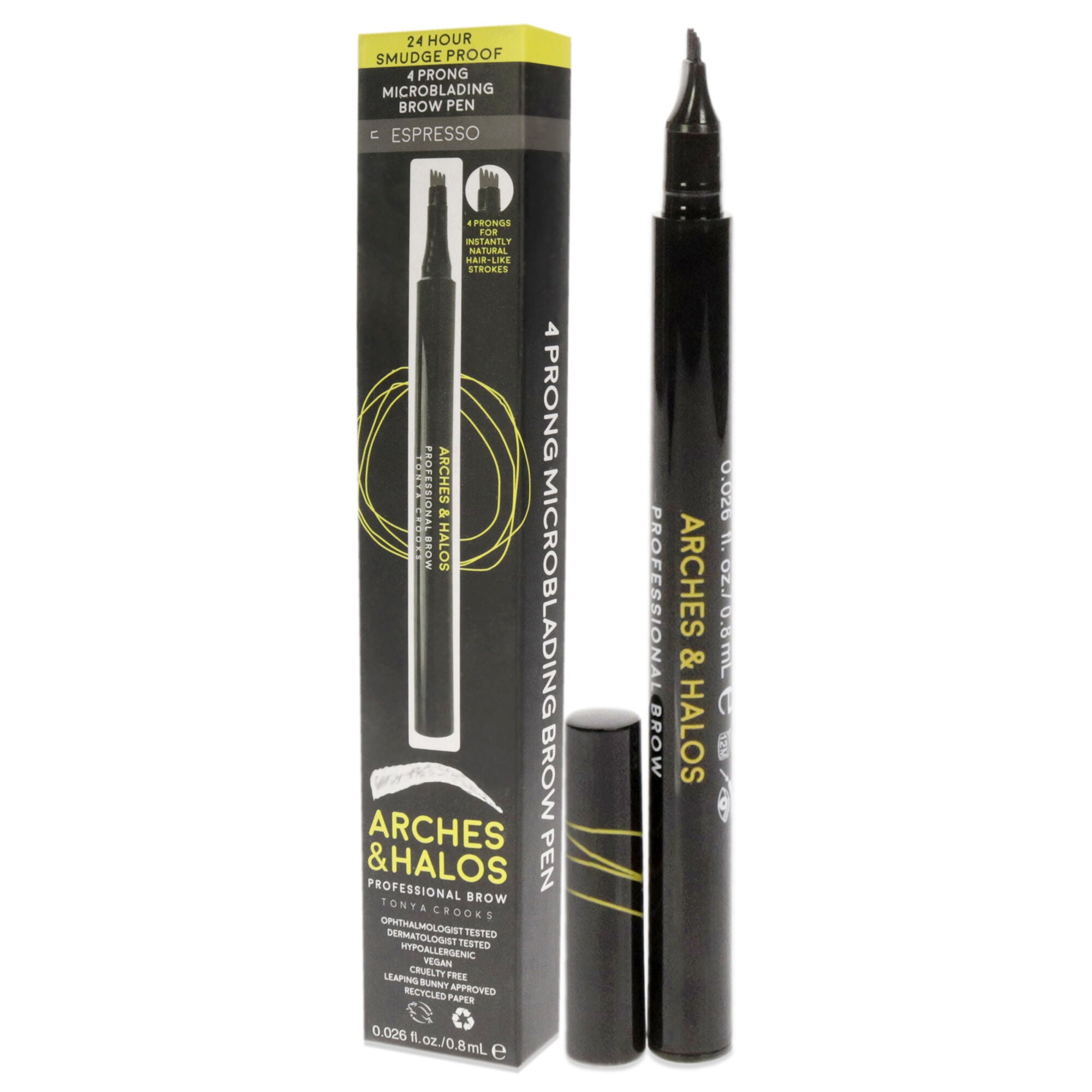 Microblading Brow Shaping Pen - Espresso by Arches and Halos for Women - 0.026 oz Eyebrow Pen, , alternate image number 7