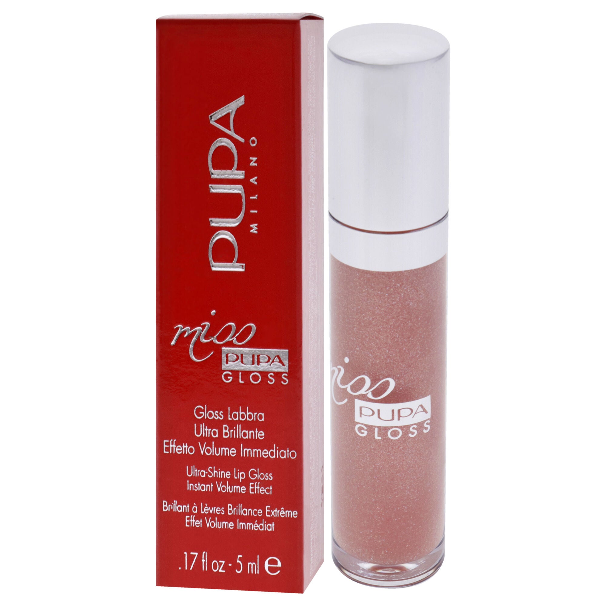 Miss Pupa Gloss Ultra-Shine Lip Gloss - 102 Sexy Skin by Pupa Milano for Women - 0.17 oz Lip Gloss, See Description, alternate image number 3
