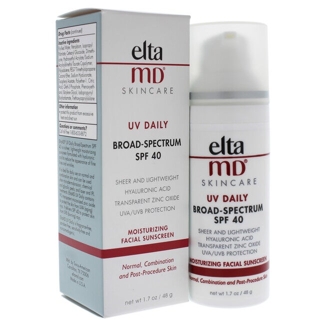 UV Daily Moisturizing Facial Sunscreen SPF 40 by EltaMD for Unisex - 1.7 oz Sunscreen, , alternate image number null