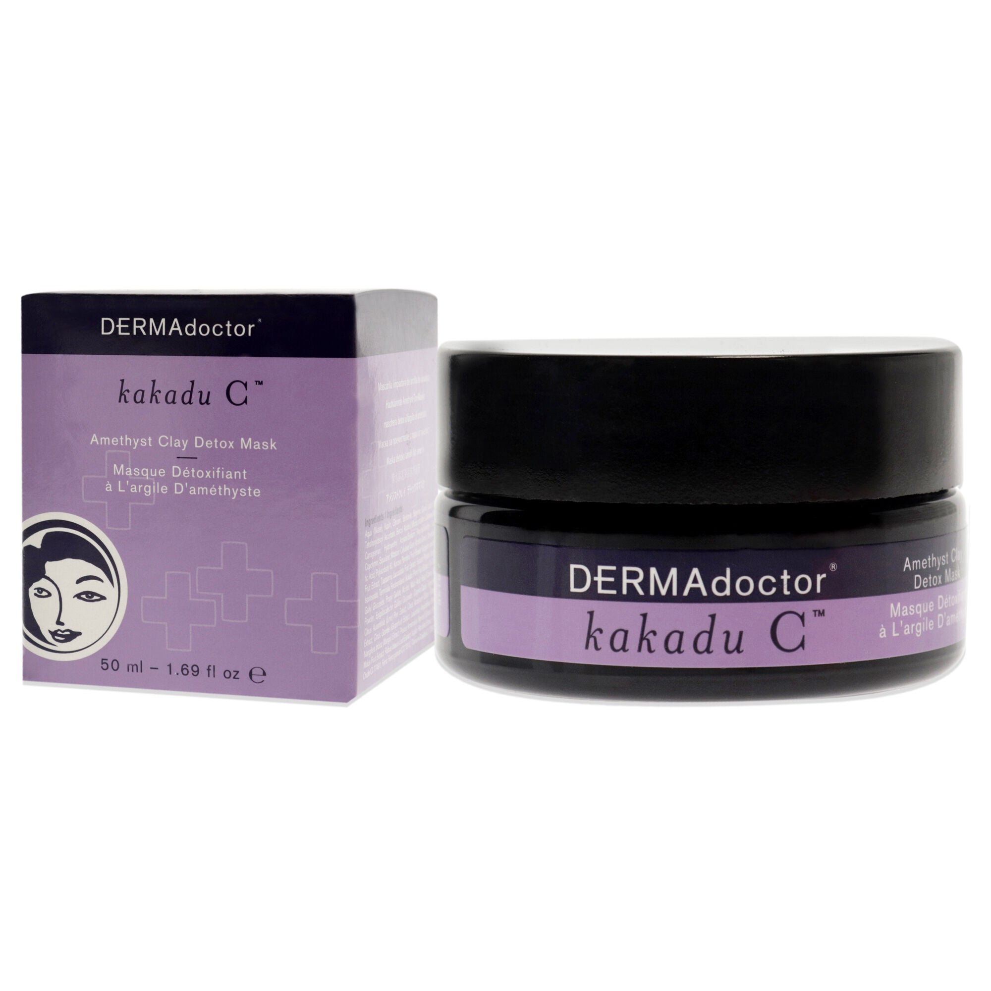 Kakadu C Amethyst Clay Detox Mask by DERMAdoctor for Women - 1.69 oz Mask, See Description, alternate image number 3