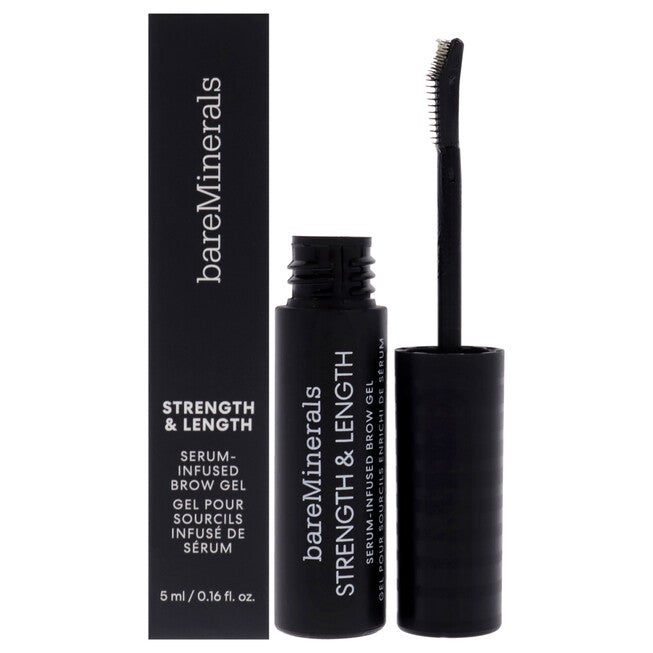 Strength and Length Serum-Infused Brow Gel - Clear by bareMinerals for Women - 0.16 oz Brow Gel, NA, hi-res image number null