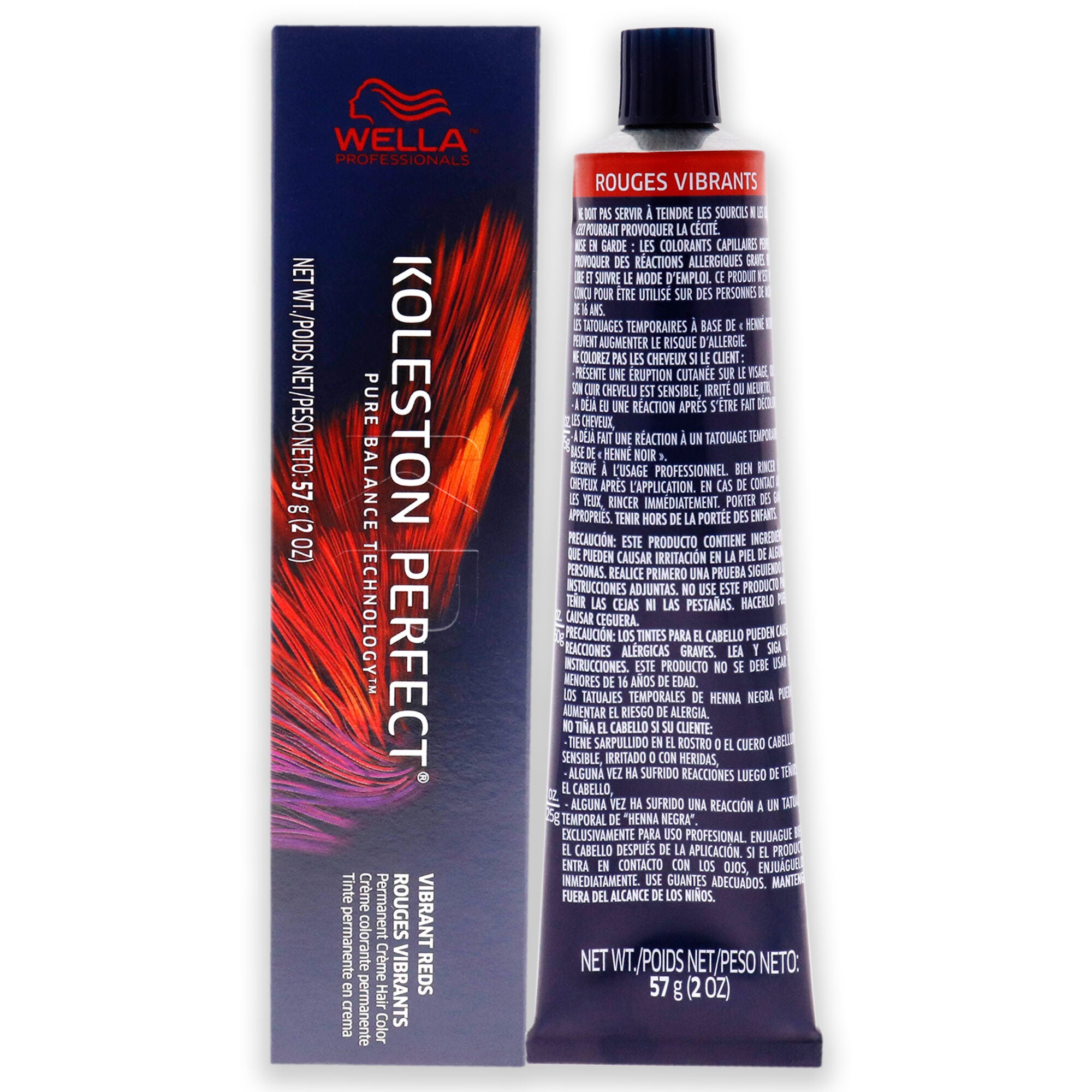 Koleston Perfect Permanent Creme Hair Color - 77 44 Intense Medium Blonde-Red Red by Wella for Unisex - 2 oz Hair Color, See Description, hi-res image number 0