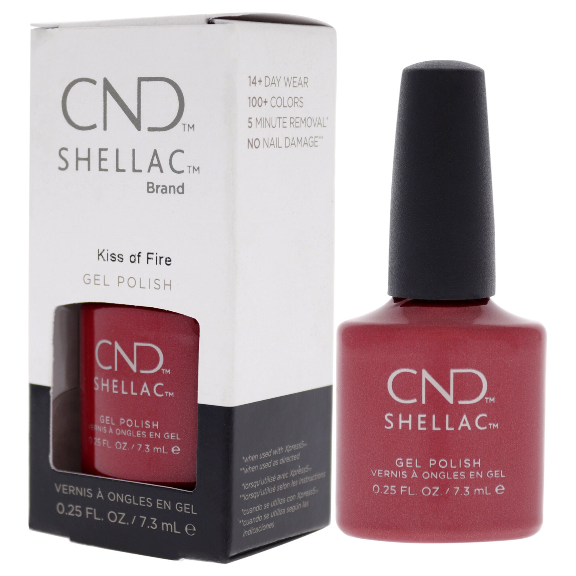 Shellac Nail Color - Kiss Of Fire by CND for Women - 0.25 oz Nail Polish, , alternate image number 7