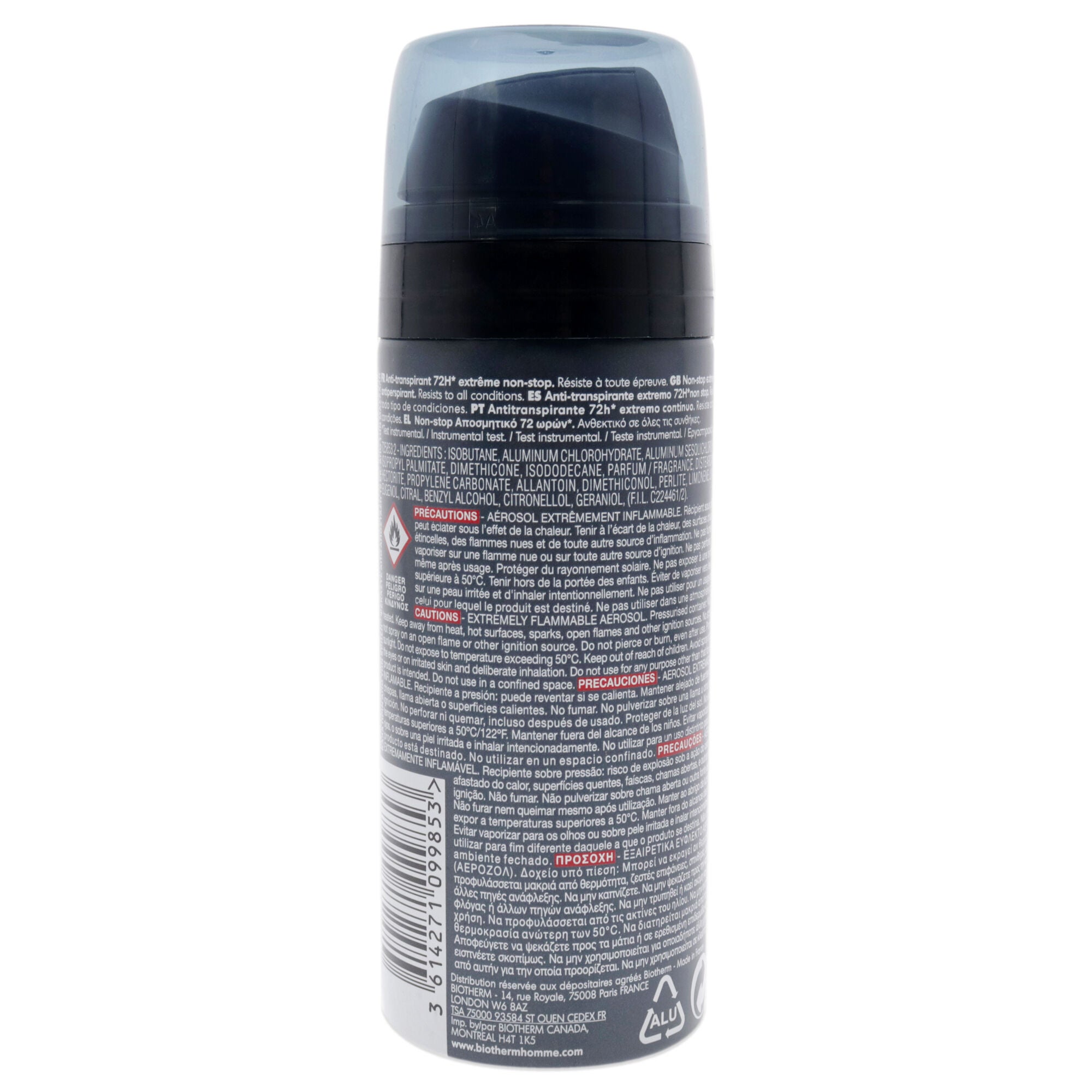 Homme Day Control 72h Deodorant by Biotherm for Men - 3.33 oz Deodorant Spray, See Description, alternate image number 2