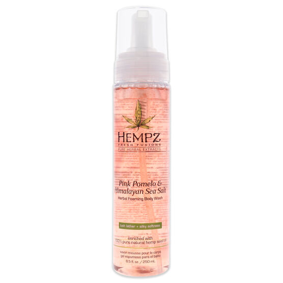 Fresh Fusions Pink Pomelo and Himalayan Sea Salt Herbal Foaming Body Wash by Hempz for Unisex - 8.5 oz Body Wash, NA, hi-res image number null
