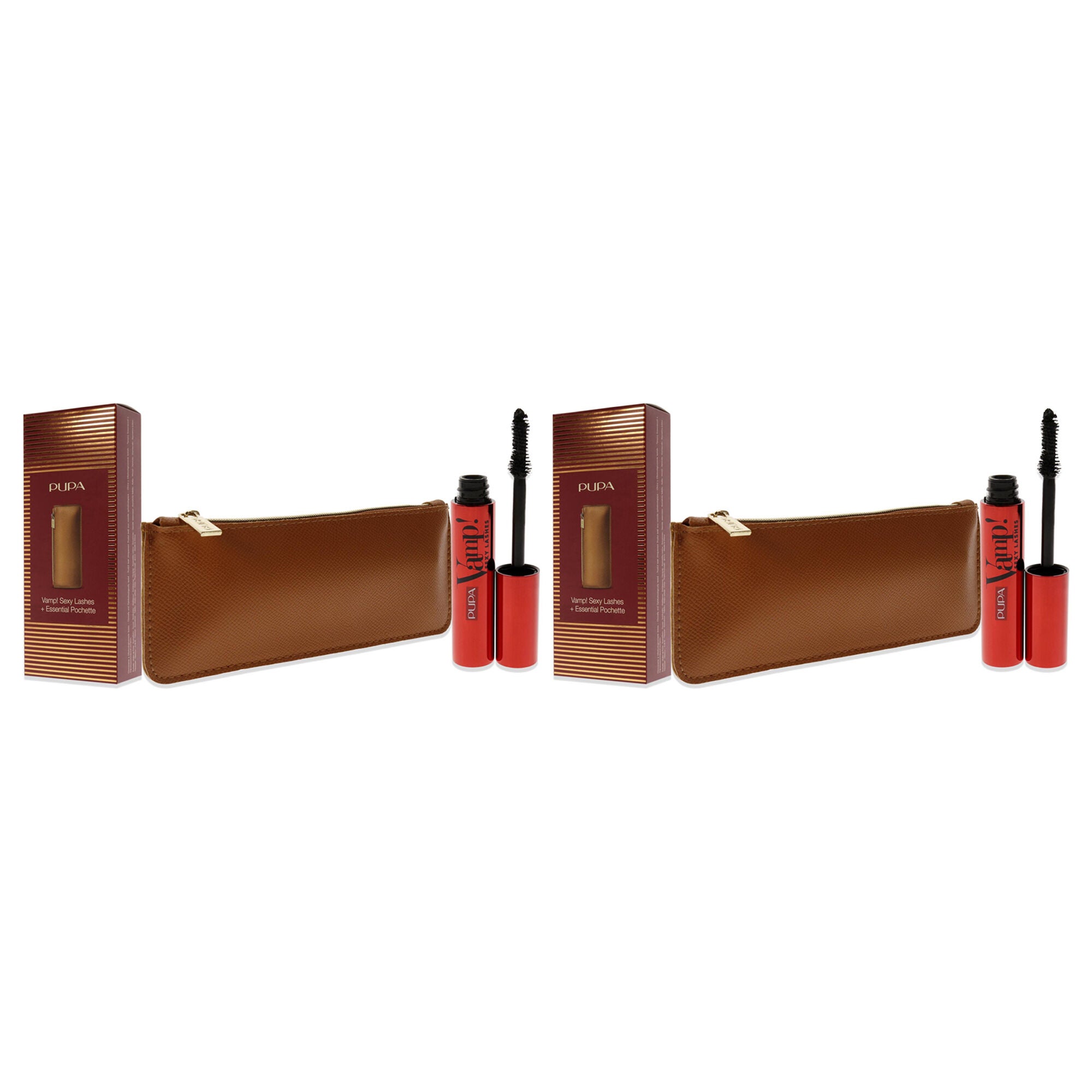 Vamp! Sexy Lashes Set by Pupa Milano for Women - 2 Pc 0.40oz Vamp! Sexy Lashes Mascara - 011 Black, ClutchBag - Pack of 2, See Description, alternate image number 2
