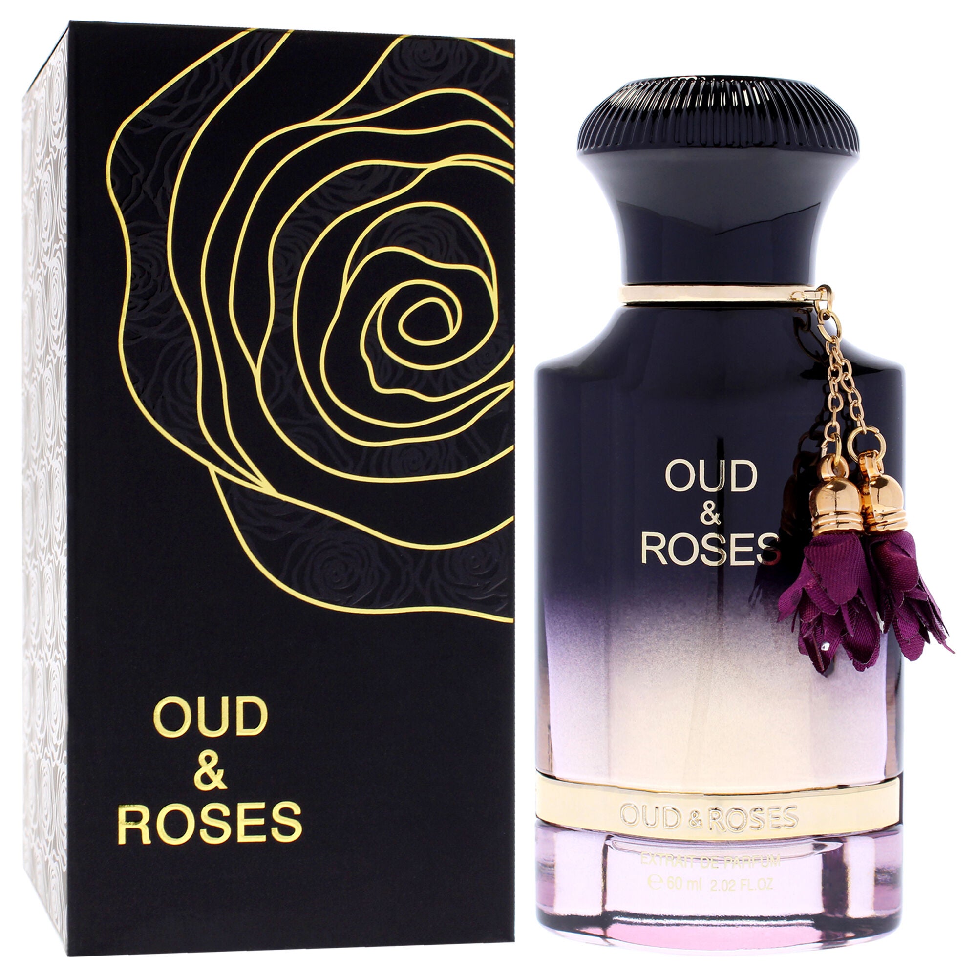 Oud and Roses by Ahmed Al Maghribi for Unisex - 2.02 oz Extrait De Parfum Spray, Clear, alternate image number 2