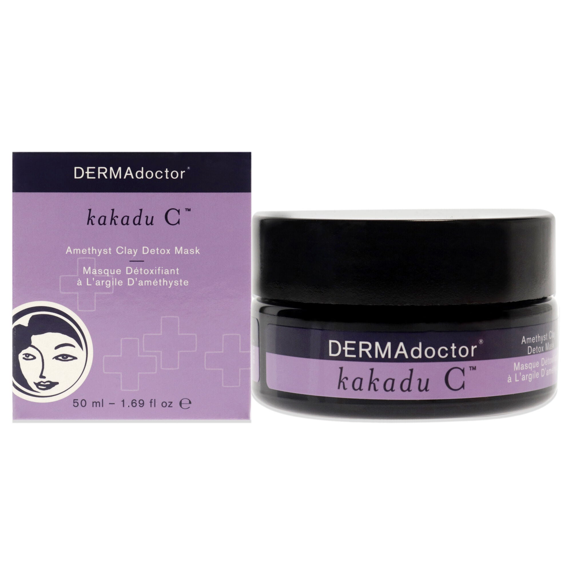 Kakadu C Amethyst Clay Detox Mask by DERMAdoctor for Women - 1.69 oz Mask, , alternate image number 5