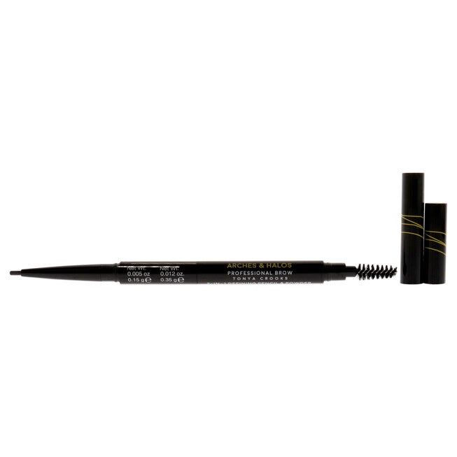 2-in-1 Defining Eyebrow Pencil and Powder - Charcoal by Arches and Halos for Women - 0.017 oz Makeup, NA, alternate image number null