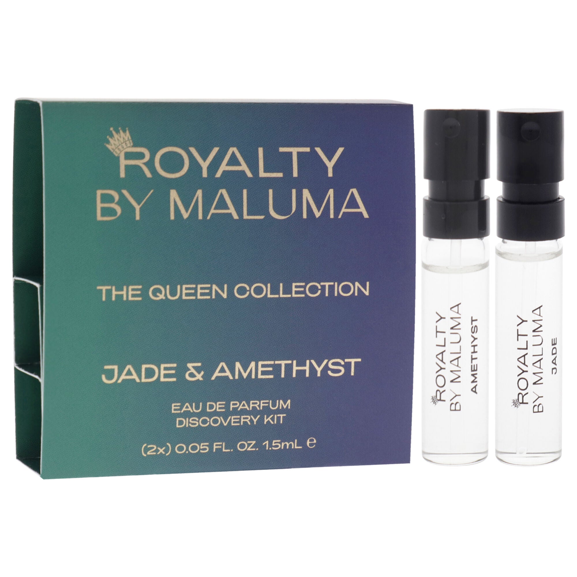 Queens by Royalty By Maluma for Women - 2 Pc Mini Gift Set 0.05oz Jade EDP Spray, 0.05oz Amethyst EDP Spray, See Description, alternate image number 2