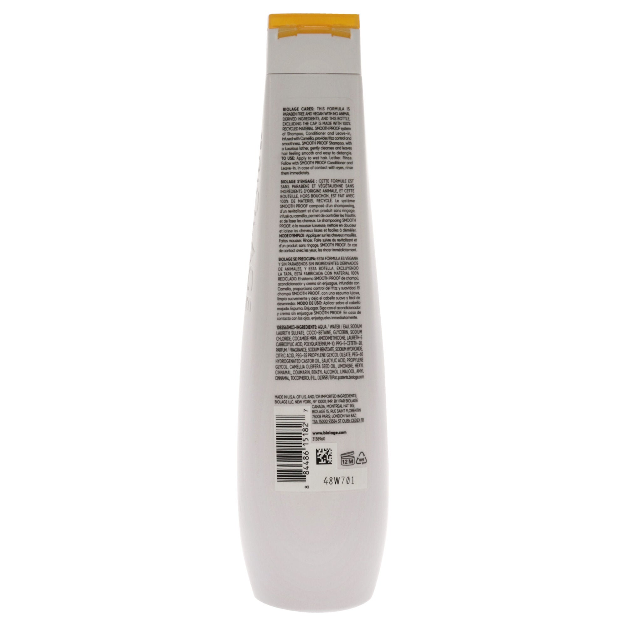 Biolage SmoothProof Shampoo by Matrix for Unisex - 13.5 oz Shampoo, , alternate image number 2