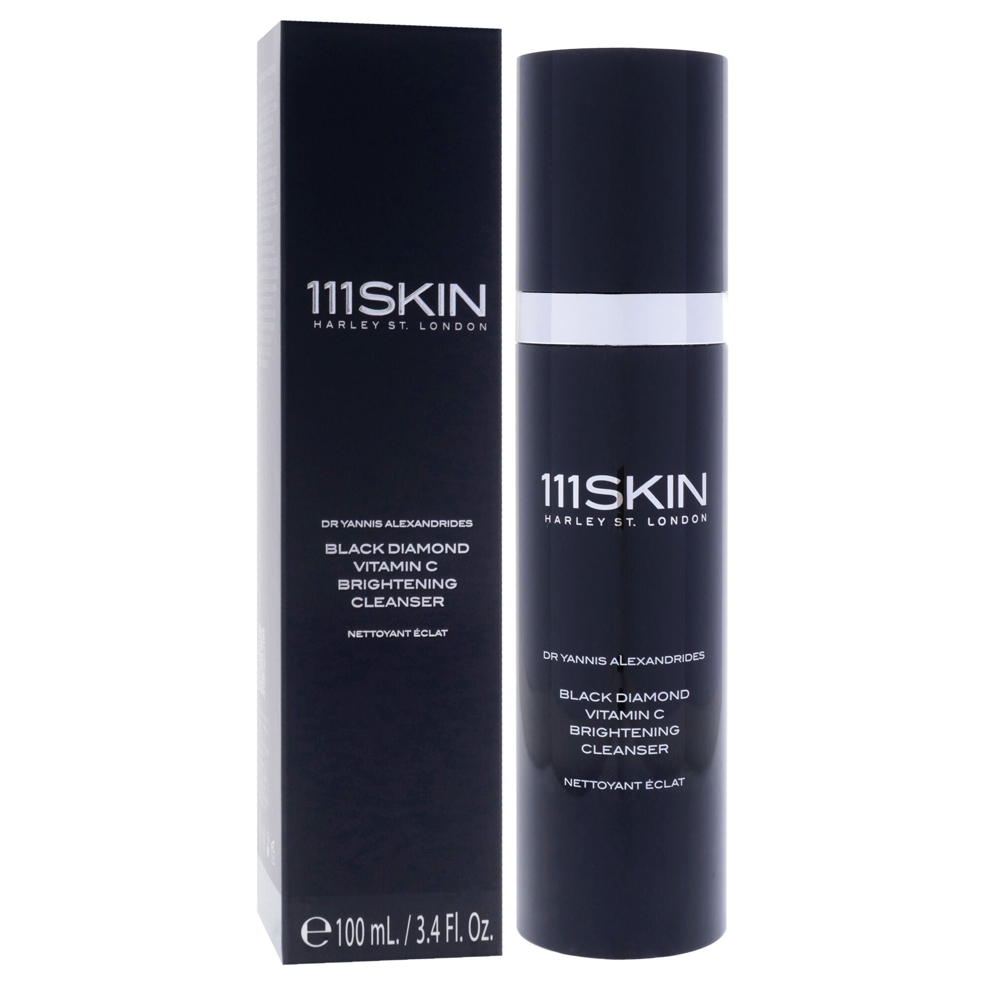 Black Diamond Vitamin C Brightening Cleanser by 111Skin for Unisex - 3.4 oz Cleanser, White, alternate image number 2