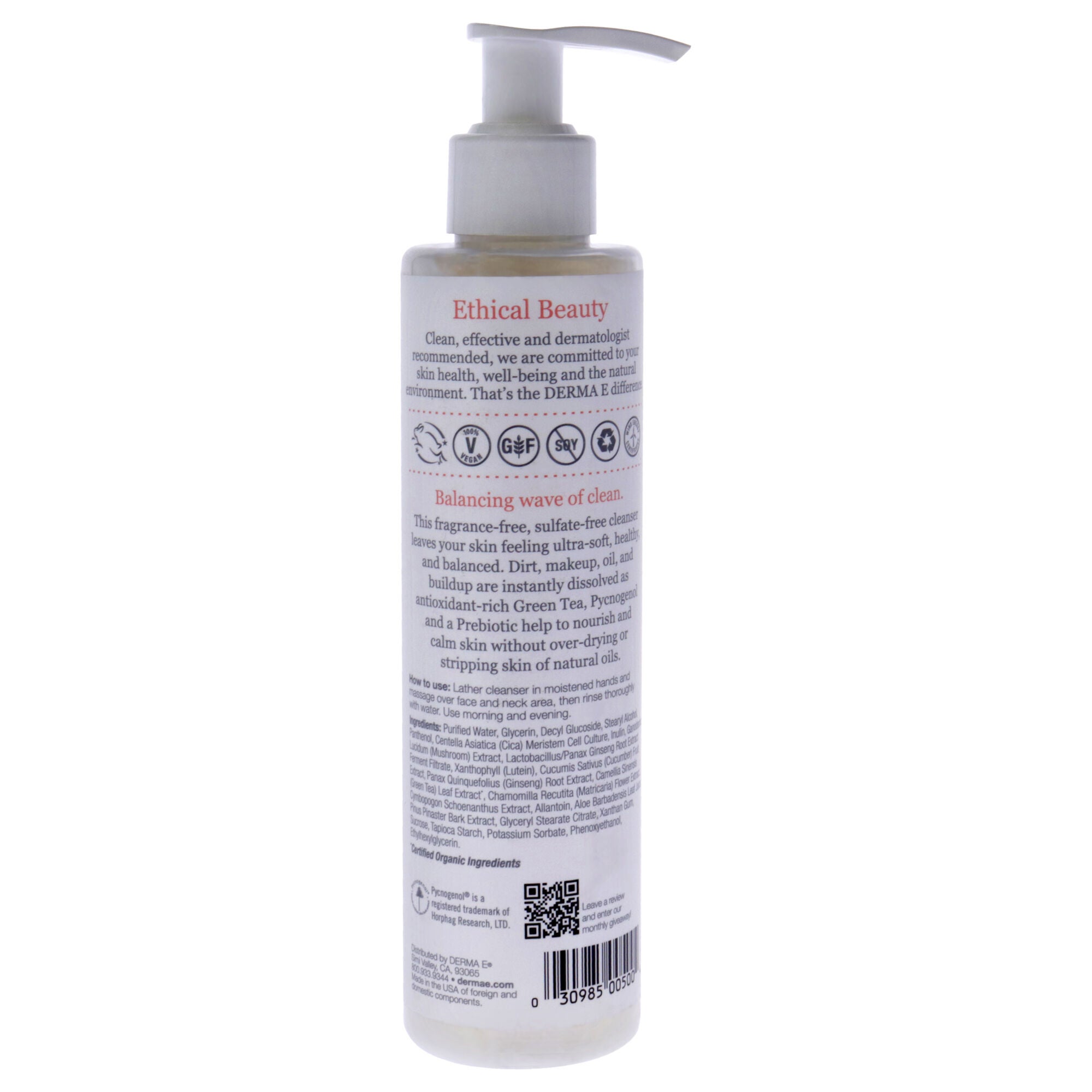 Sensitive Skin Cleanser by Derma-E for Unisex - 6 oz Cleanser, , alternate image number 2
