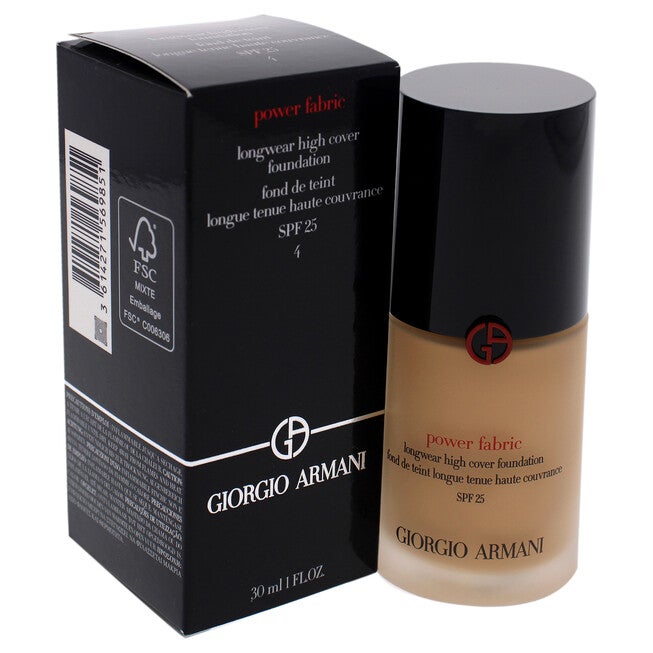Power Fabric Plus Longwear Weightless Matte Foundation SPF 20 - 4 by Giorgio Armani for Women - 1 oz Foundation, , alternate image number 8