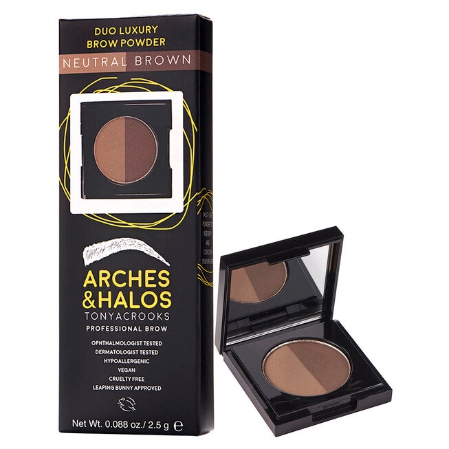Duo Luxury Brow Powder - Neutral Brown by Arches and Halos for Women - 0.088 Eyebrow, See Description, hi-res image number 0