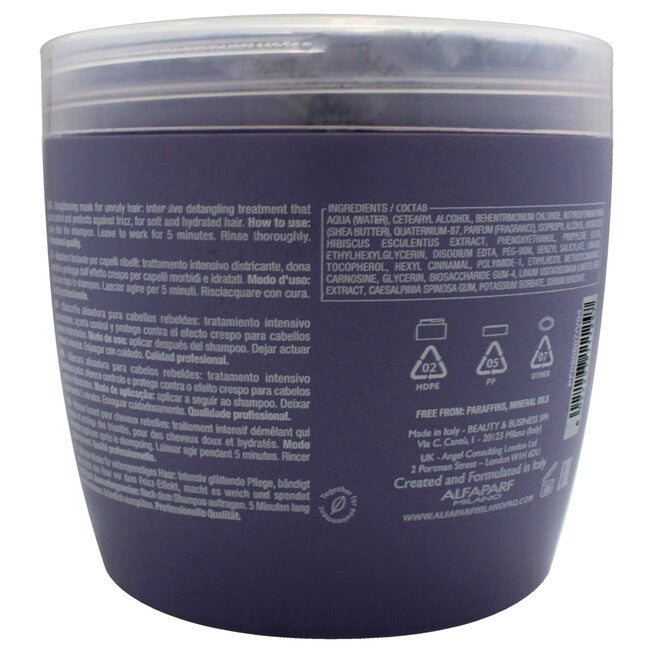 Semi Di Lino Smooth Smoothing Mask by Alfaparf Milano for Unisex - 16.9 oz Masque, See Description, alternate image number 2