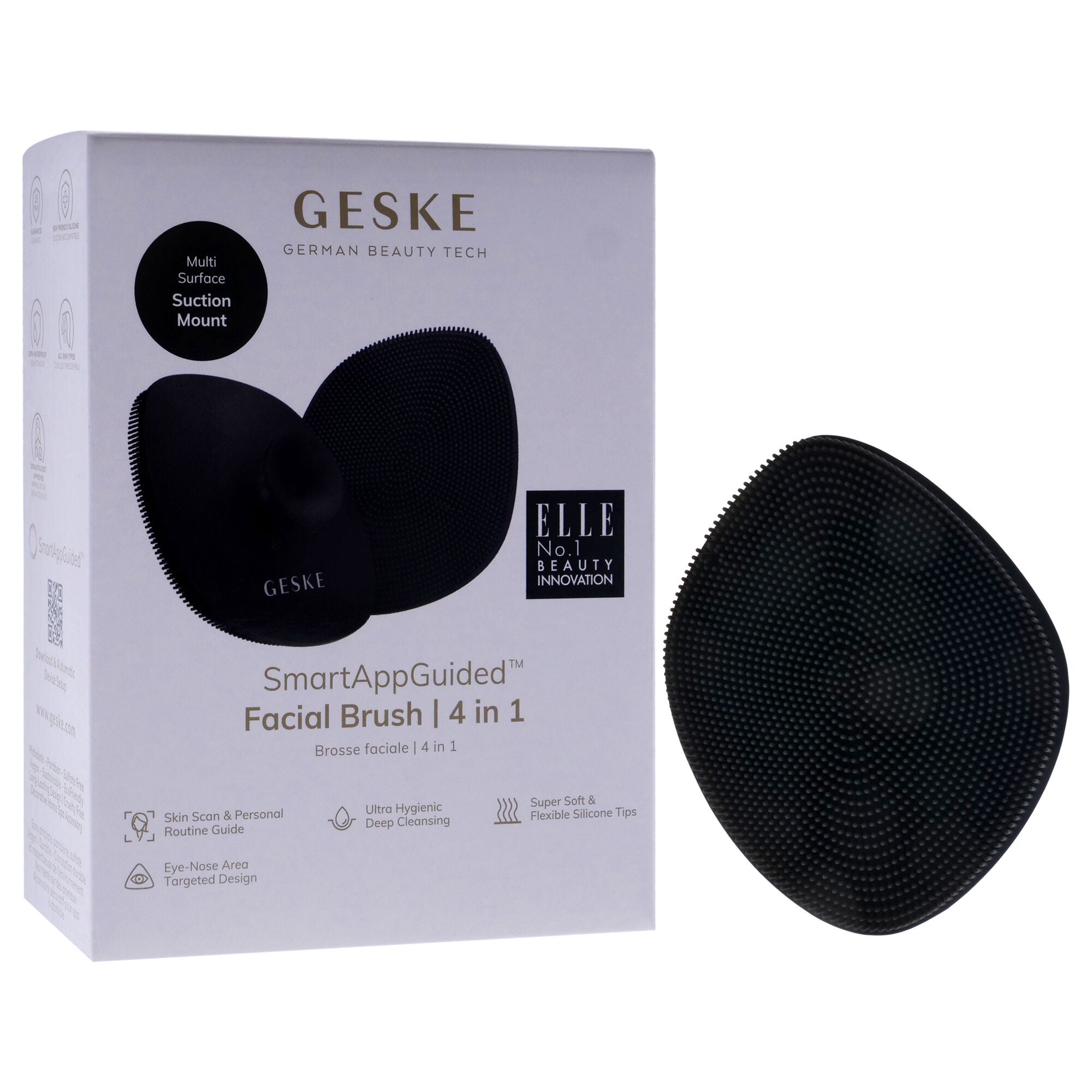 Facial Brush 4 in 1 - Gray by Geske for Women - 1 Pc Brush, See Description, alternate image number 2