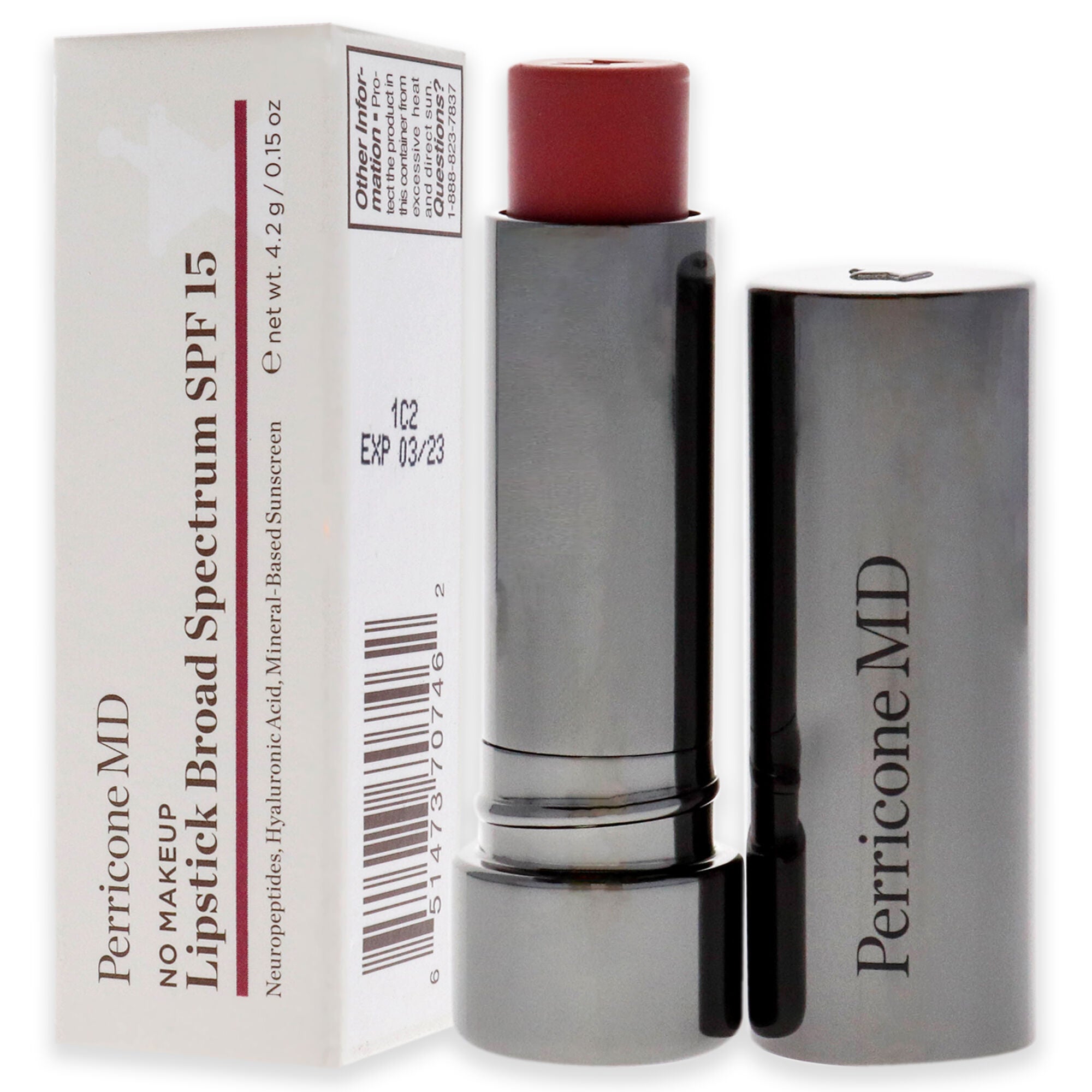 No Makeup Lipstick SPF 15 - Rose by Perricone MD for Women - 0.15 oz Lipstick, , alternate image number 8