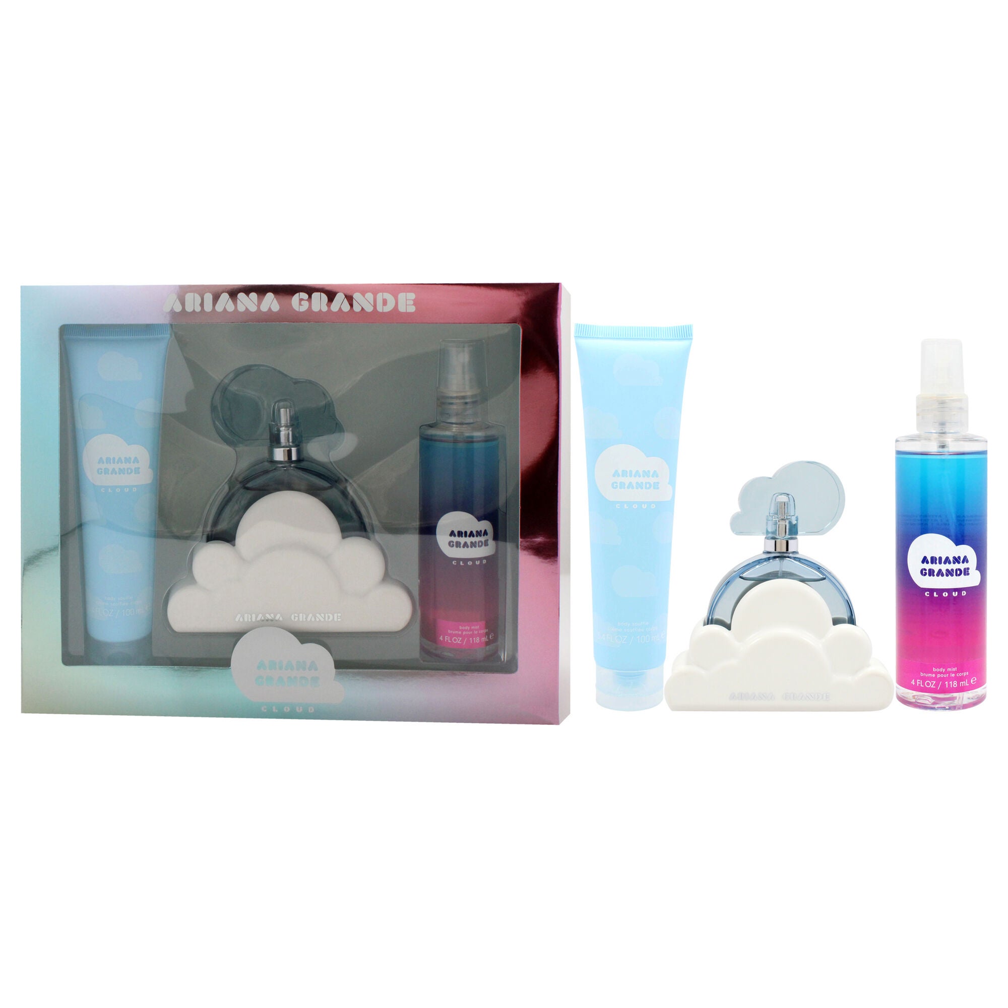 Cloud by Ariana Grande for Women - 3 Pc Gift Set 3.4oz EDP Spray, 3.4oz Body Souffle, 4oz Body Mist, See Description, alternate image number 3