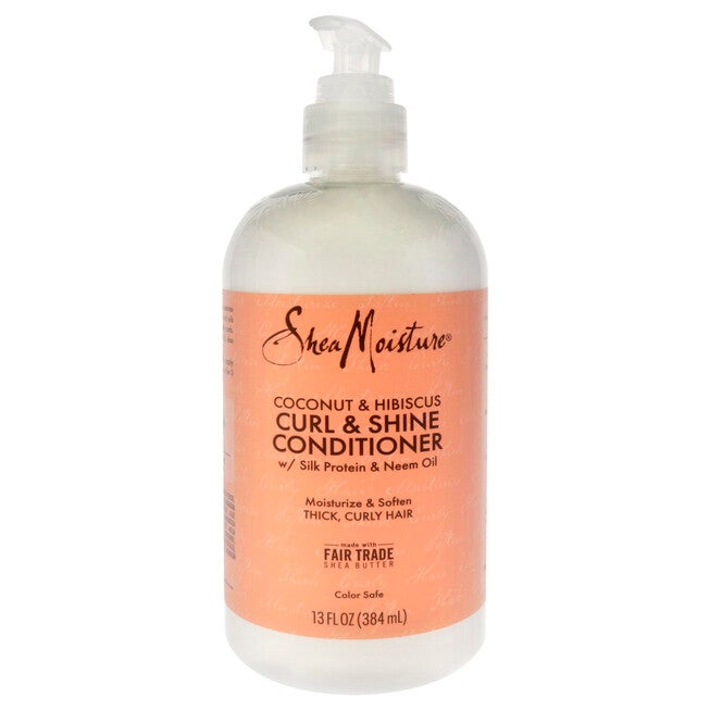Coconut Hibiscus Curl and Shine Conditioner by Shea Moisture for Unisex - 13 oz Conditioner, See Description, hi-res image number 0