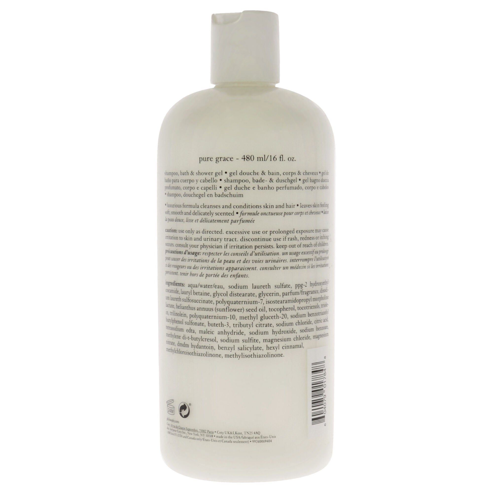 "Pure Grace Shampoo, Bath Shower Gel by Philosophy for Unisex - 16 oz Shower Gel", , alternate image number 3