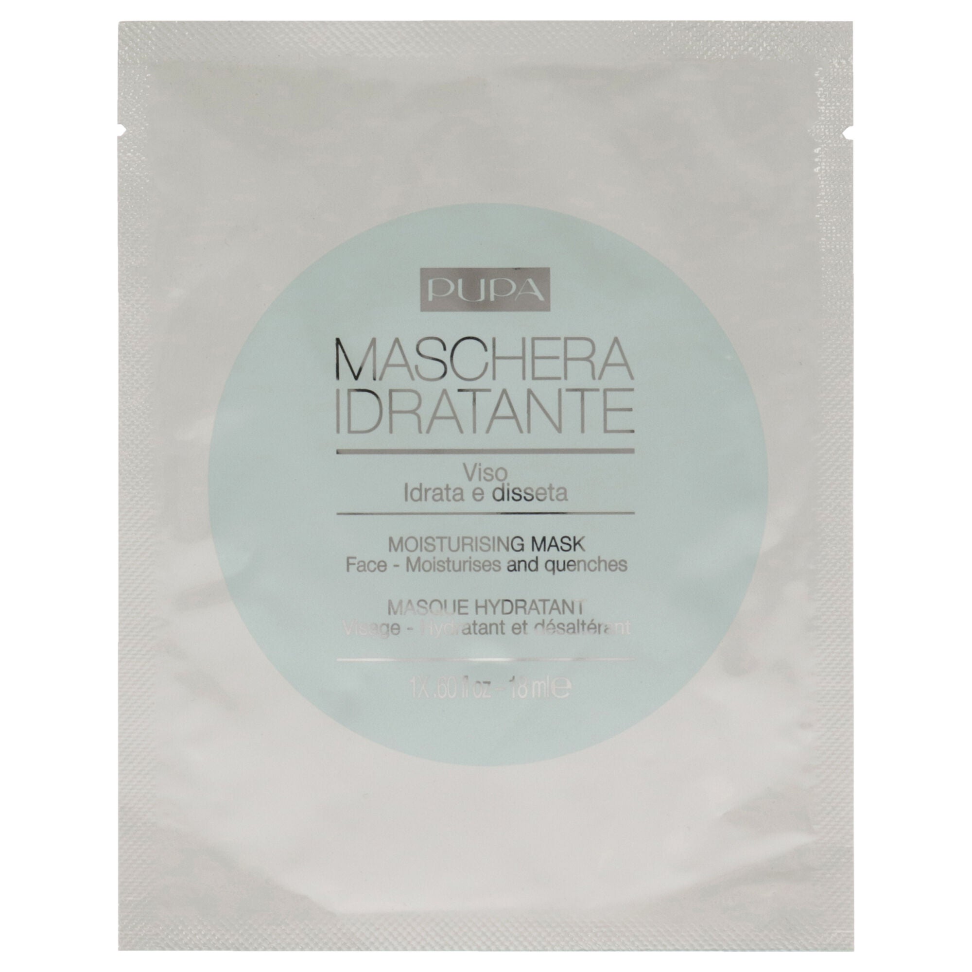 Moisturising Face Mask by Pupa Milano for Unisex - 0.60 oz Mask, See Description, hi-res image number 0