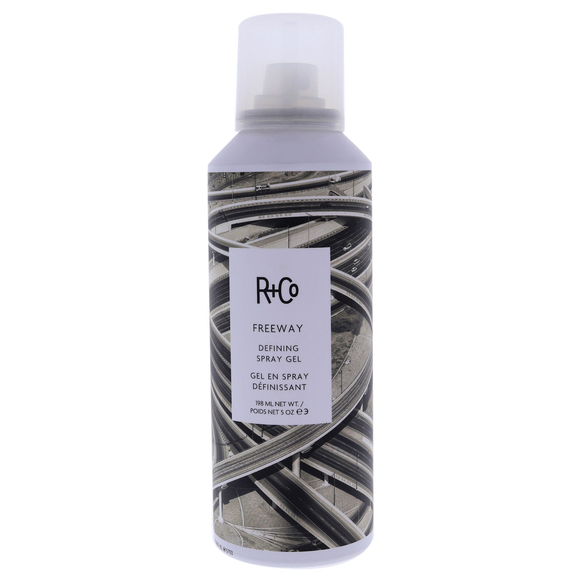 Freeway Defining Spray Gel by R+Co for Unisex - 5 oz Gel, See Description, hi-res image number 0