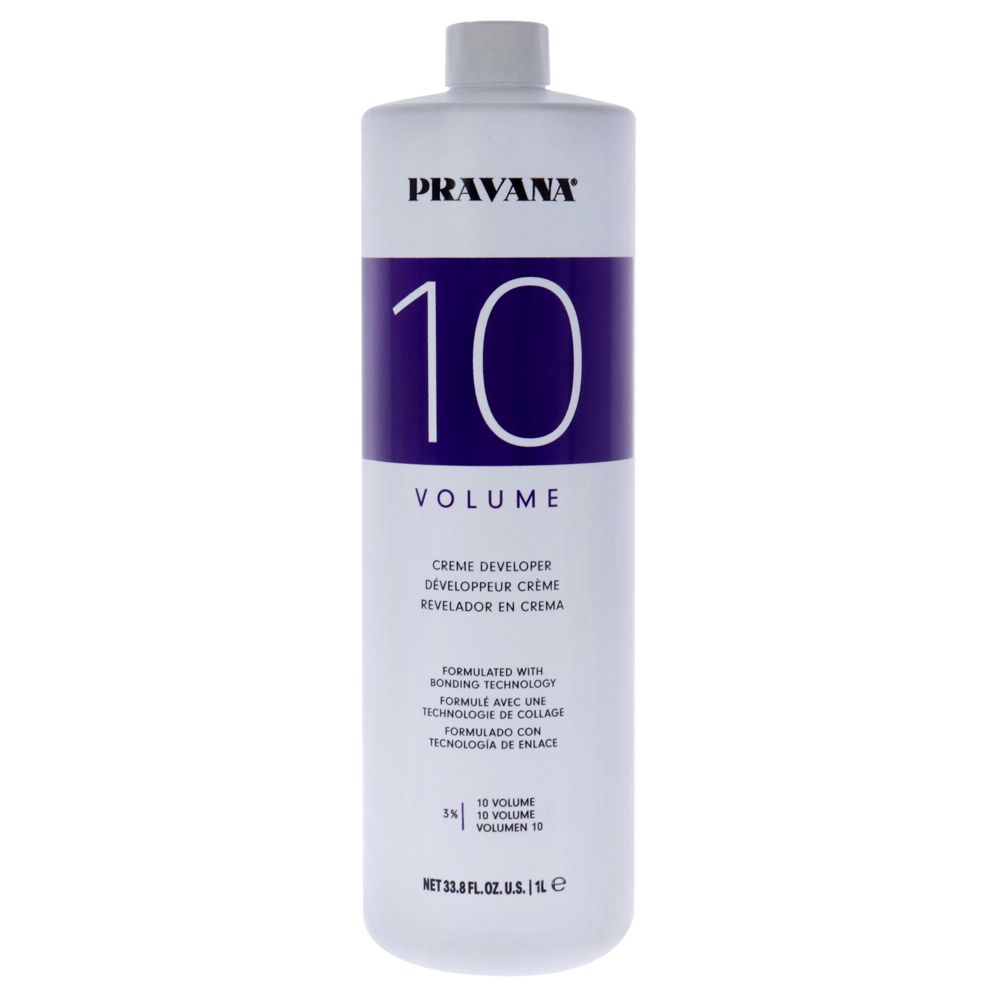 Creme Developer 10 Volume by Pravana for Unisex - 33.8 oz Lightener, See Description, hi-res image number 0