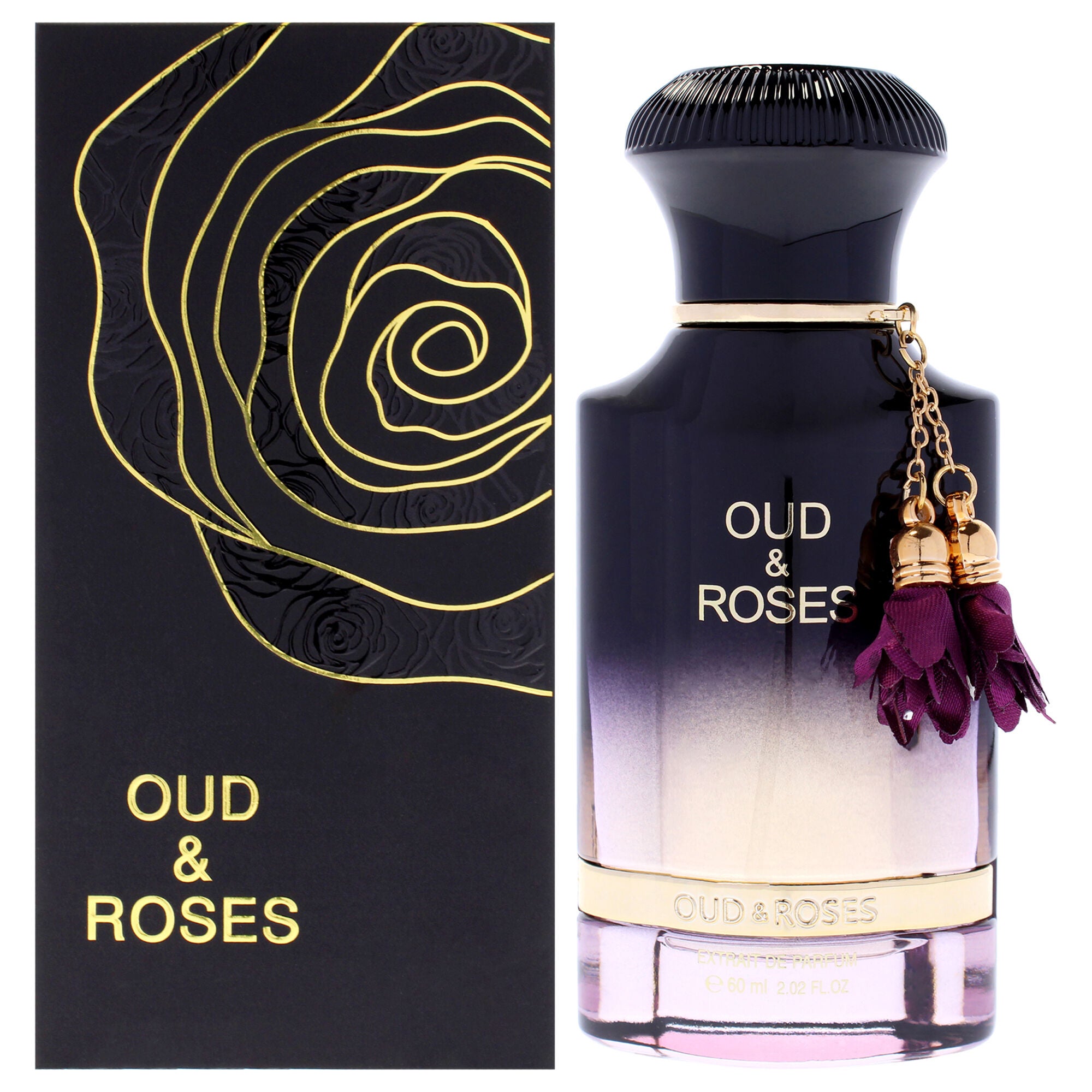 Oud and Roses by Ahmed Al Maghribi for Unisex - 2.02 oz Extrait De Parfum Spray, Clear, hi-res image number 0