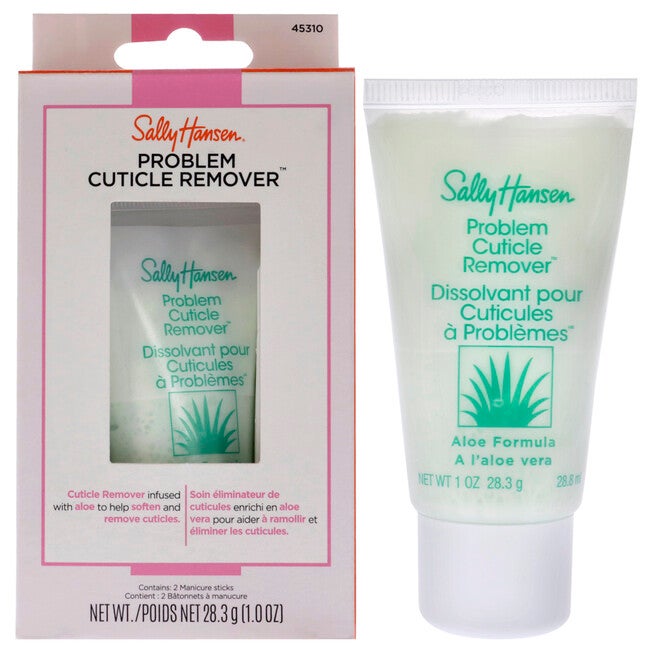 Problem Cuticle Remover by Sally Hansen for Women - 3 Pc 1oz Cuticle Remover, 2 Manicure Sticks, See Description, hi-res image number 0