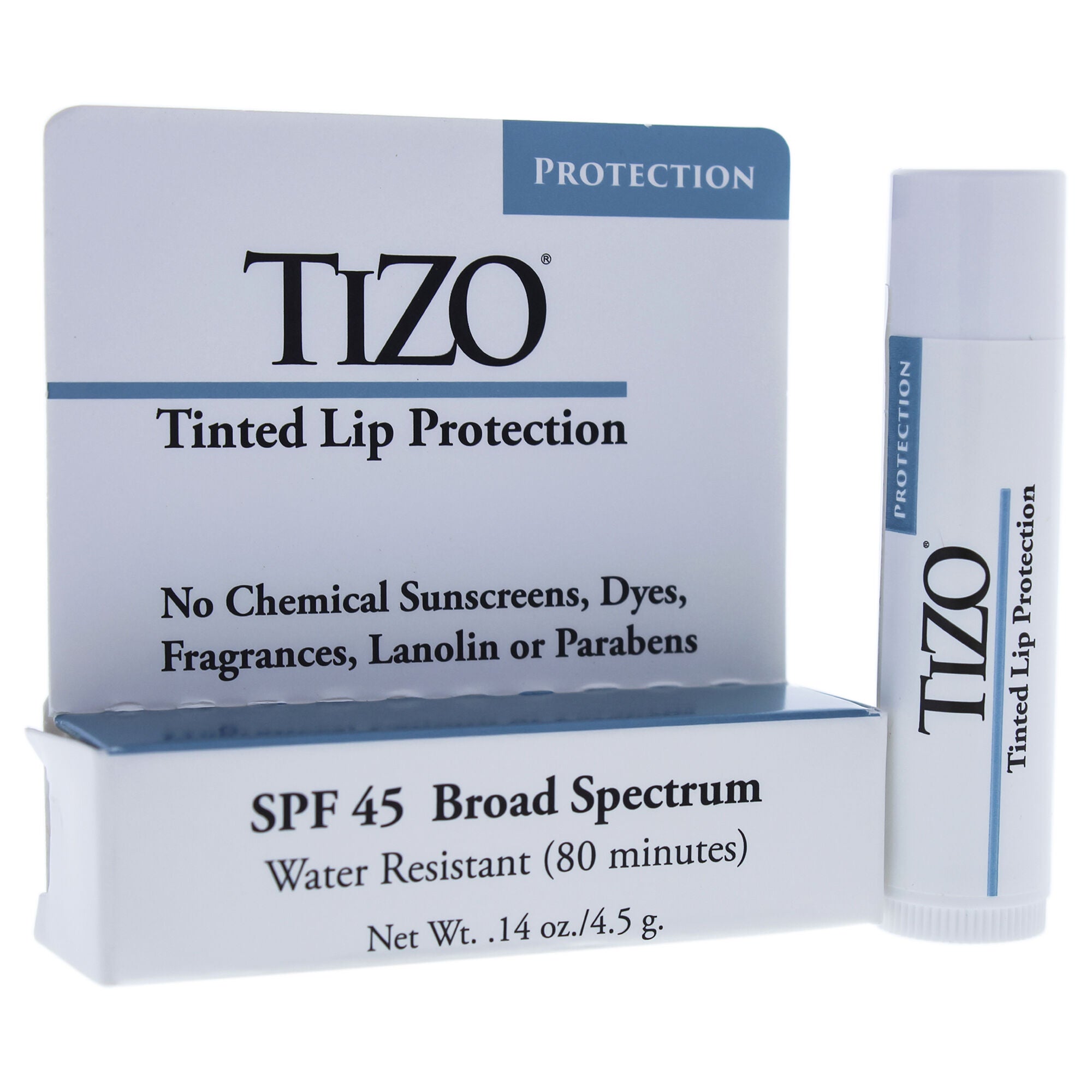 Tinted Lip Protection SPF 45 by Tizo for Unisex - 0.14 oz Lip Balm, See Description, alternate image number 2