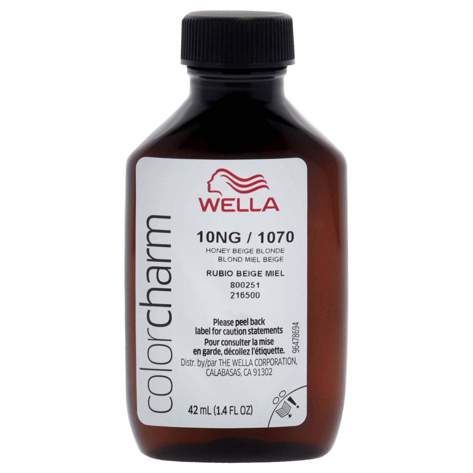 Color Charm Permanent Liquid Hair Color - 1070 10NG Honey Beige Blonde by Wella for Unisex - 1.42 oz Hair Color, See Description, alternate image number 4