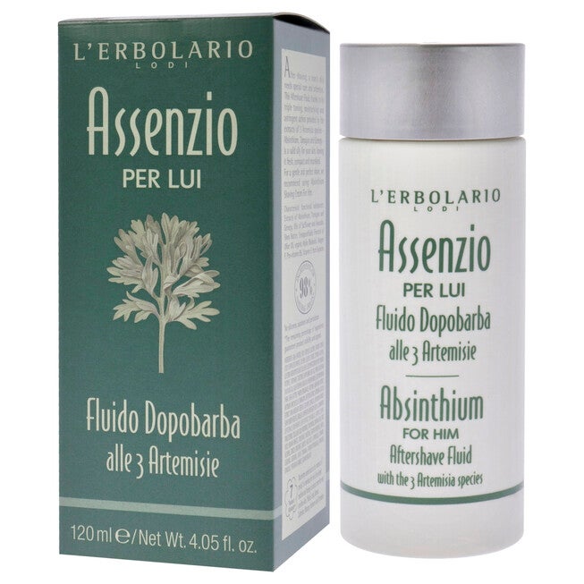 After Shave Fluid - Absinthium by LErbolario for Men - 4.05 oz After Shave, , alternate image number null