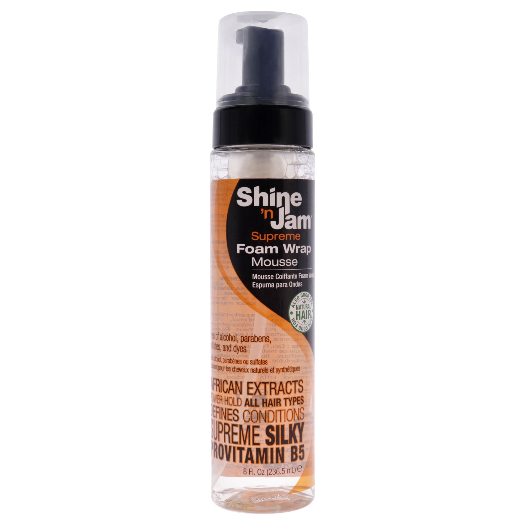 Shine-n-Jam Supreme Foam Wrap Mousse by Ampro for Women - 8 oz Mousse, See Description, hi-res image number 0