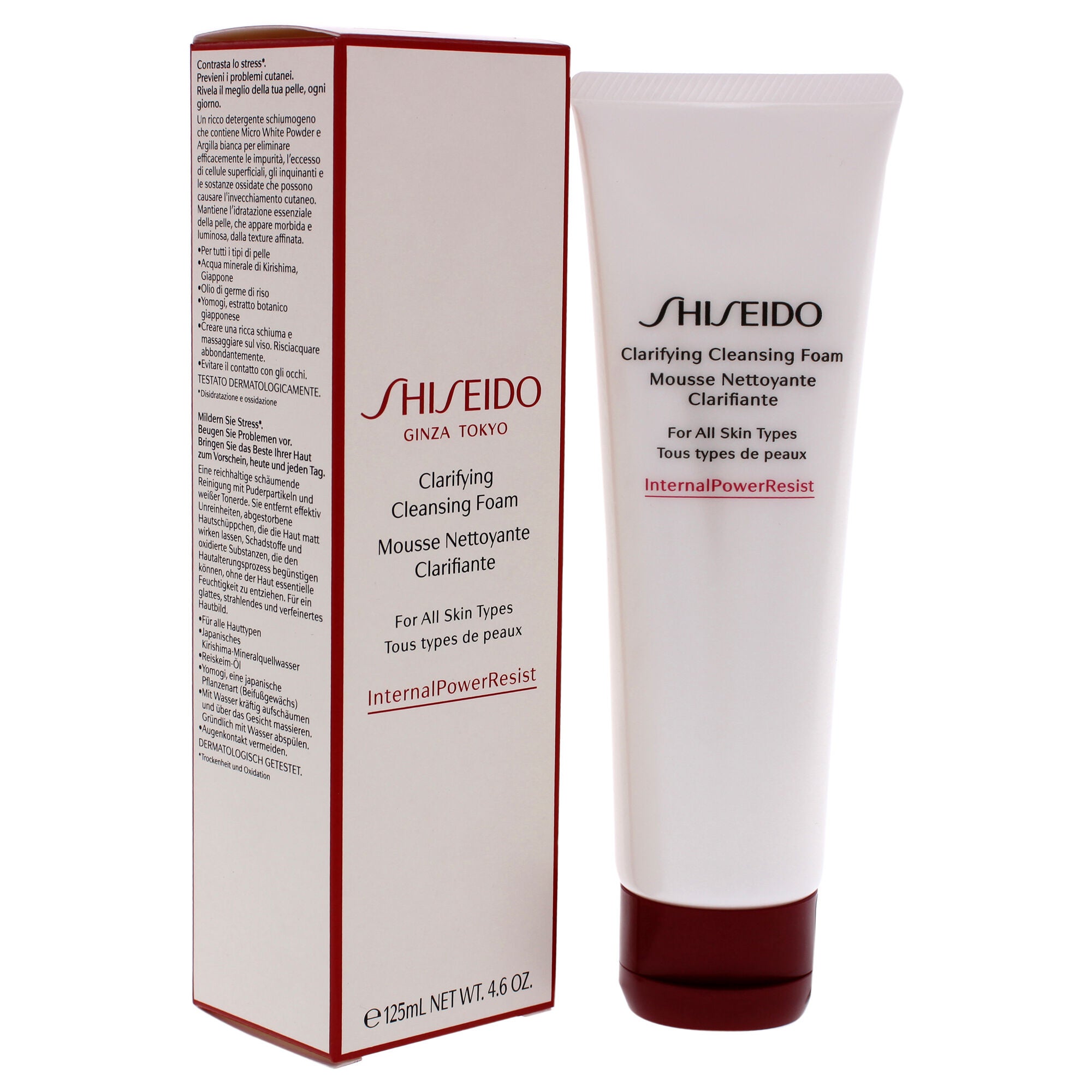 Clarifying Cleansing Foam by Shiseido for Unisex - 4.6 oz Cleanser, See Description, alternate image number 1