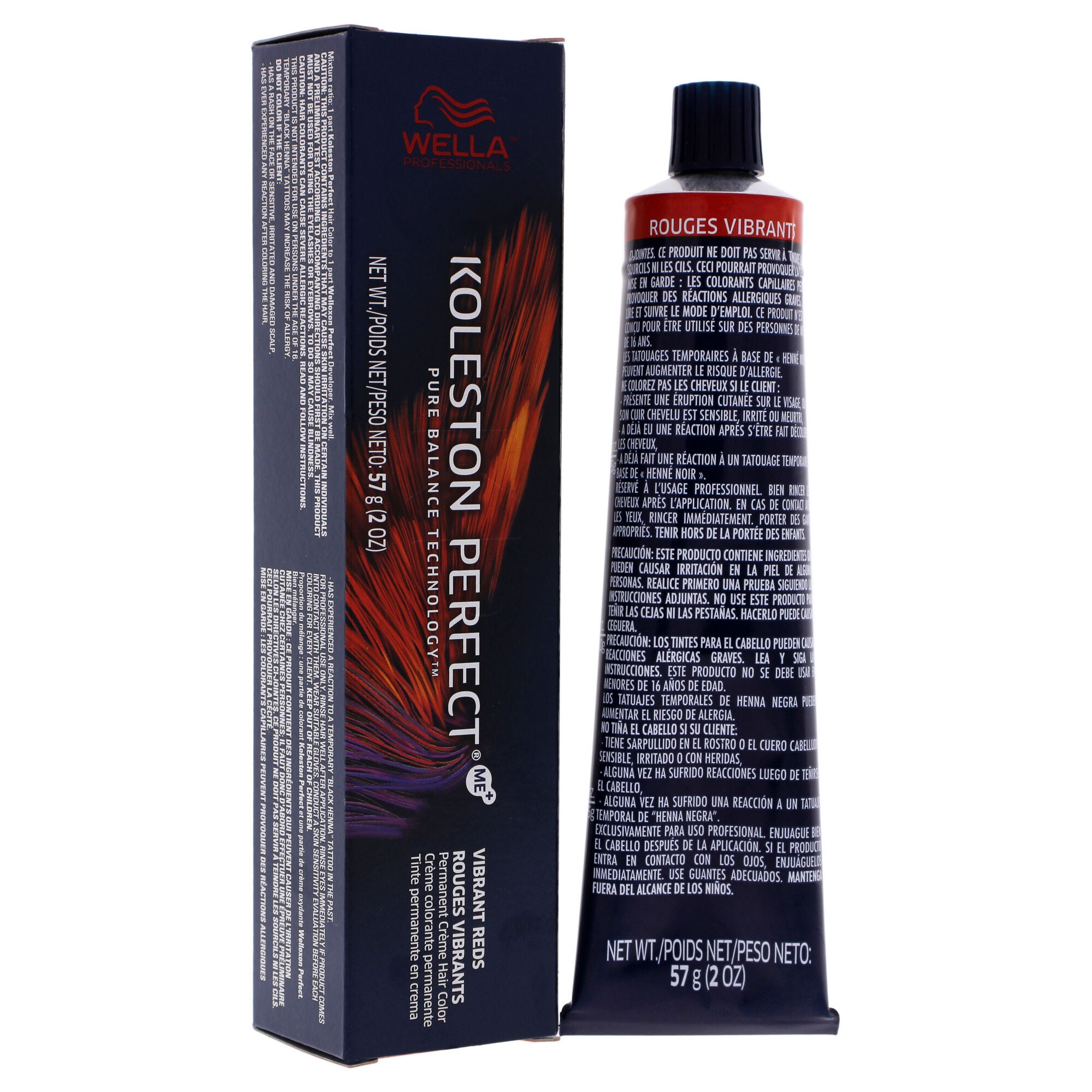 Koleston Perfect Permanent Creme Hair Color - 55 44 Intense Light Brown-Red Red by Wella for Unisex - 2 oz Hair Color, See Description, alternate image number 2