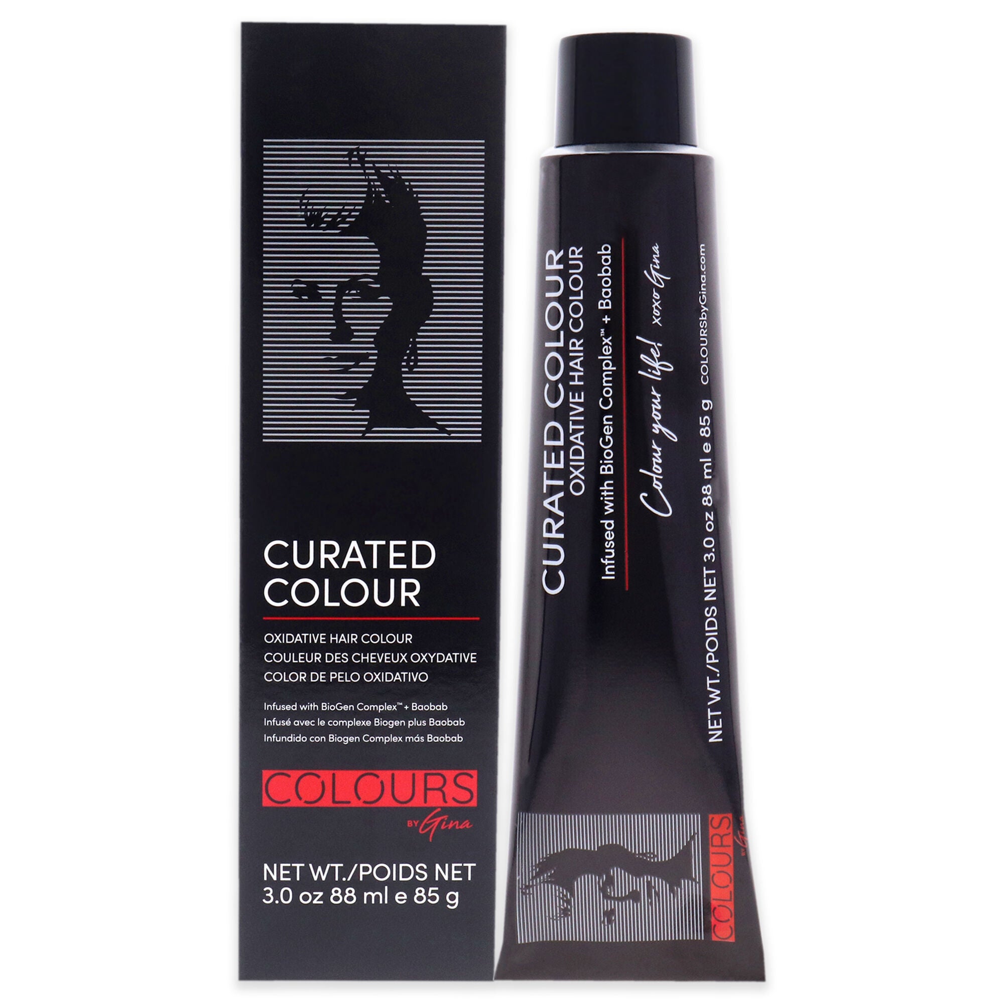 Curated Colour - 2.0-2N Darkest Natural Brown by Colours By Gina for Unisex - 3 oz Hair Color, See Description, hi-res image number 0