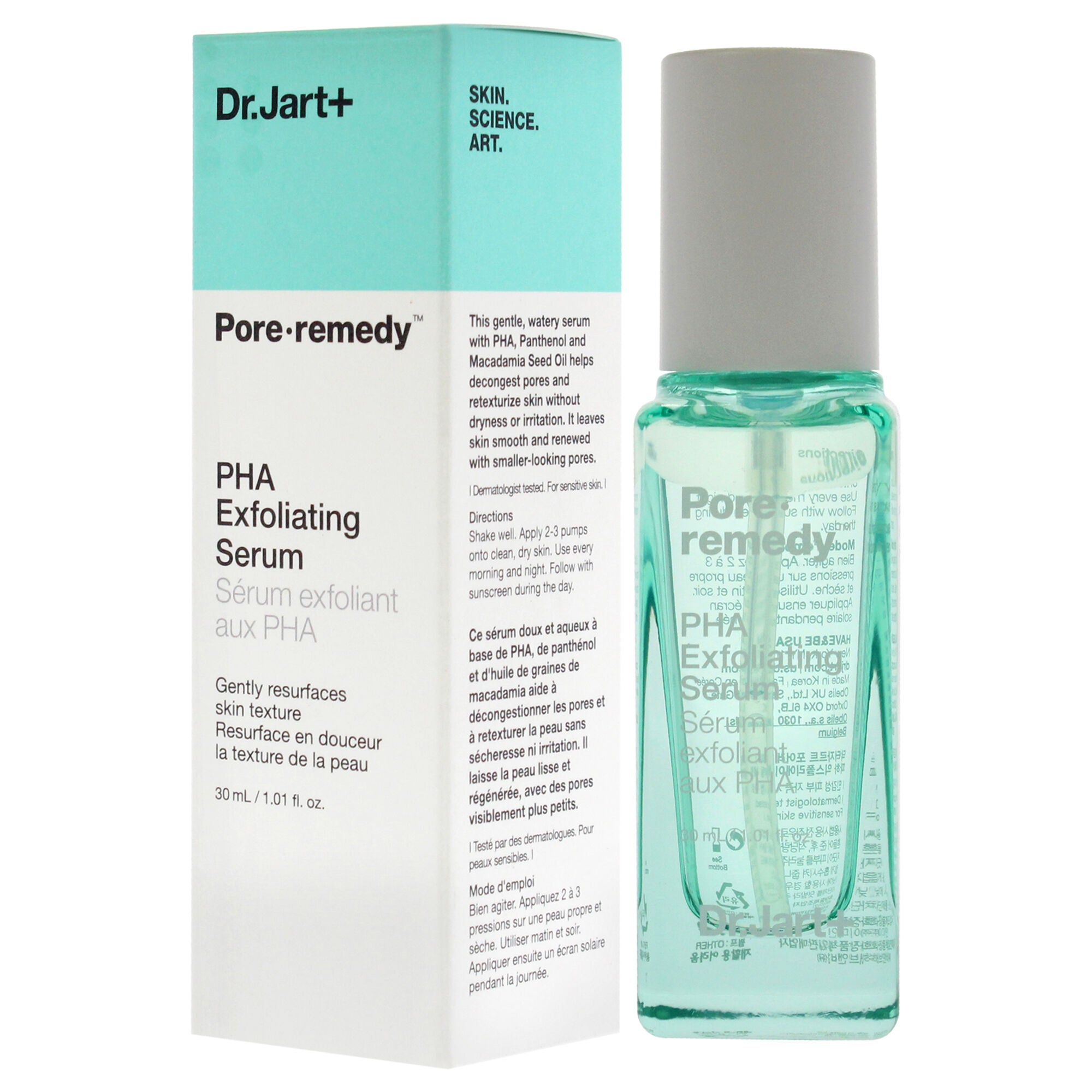 Pore Remedy PHA Exfoliating Serum by Dr. Jart+ for Unisex - 1.01 oz Serum, See Description, alternate image number 3