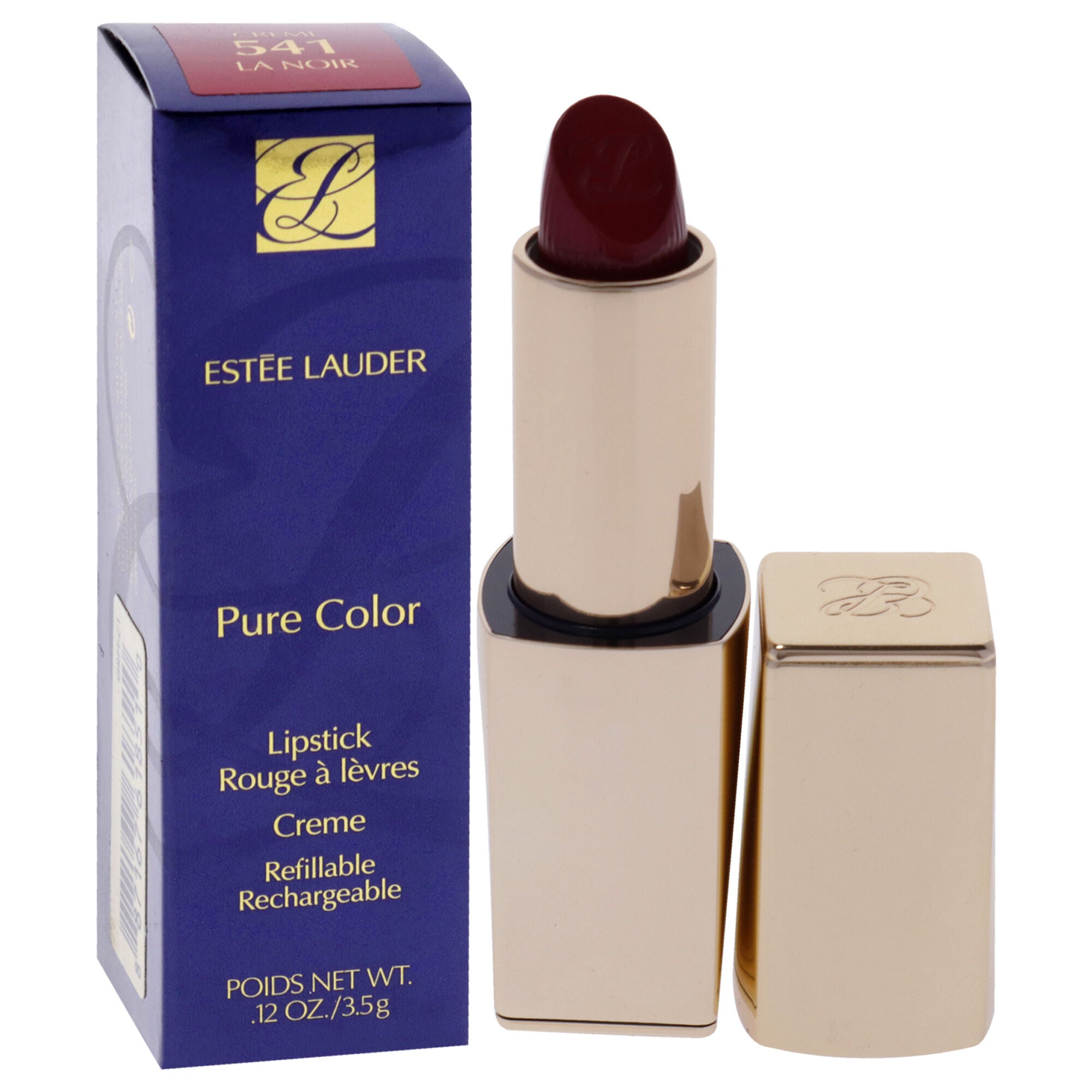 Pure Color Creme Lipstick - 541 La Noir by Estee Lauder for Women - 0.12 oz Lipstick (Refillable), See Description, alternate image number 2