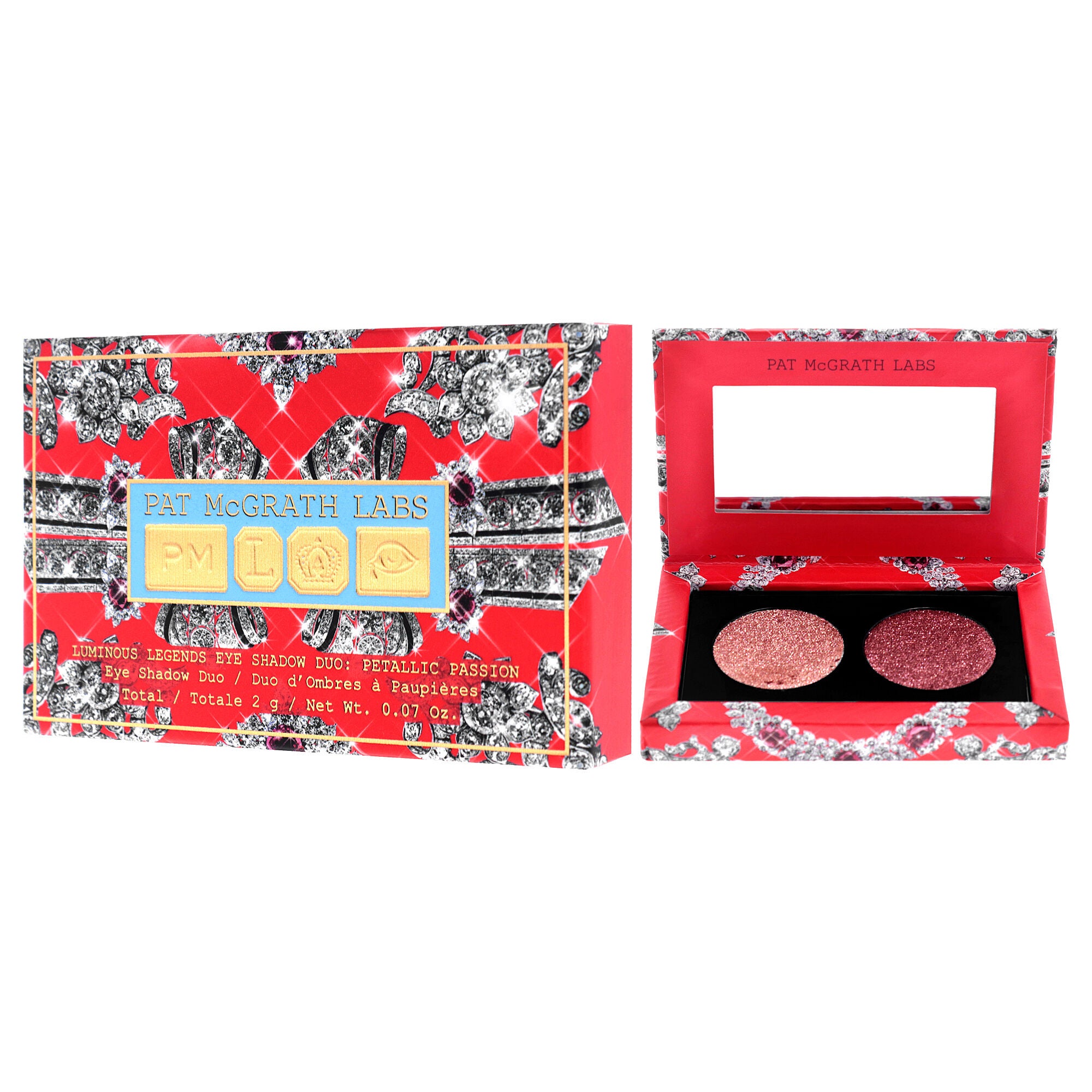 Luminous Legends Eye Shadow Duo - Petallic Passion by Pat Mcgrath Labs for Women - 0.07 oz Eye Shadow, Multi, alternate image number 3