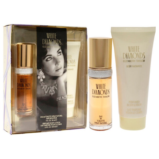 White Diamonds by Elizabeth Taylor for Women - 2 Pc Gift Set 1oz EDT Spray, 3.3oz Body Lotion, , alternate image number null