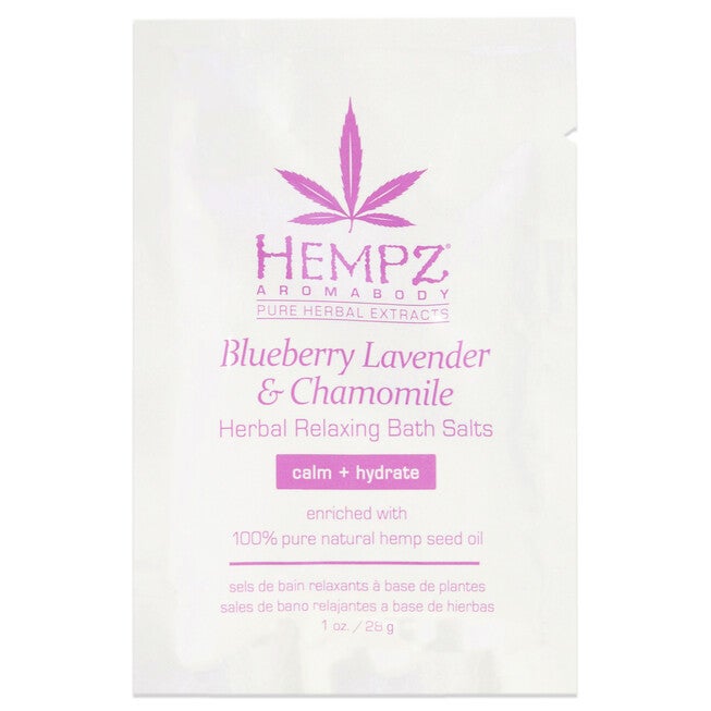 Aromabody Blueberry Lavender and Chamomile Herbal Relaxing Bath Salts by Hempz for Unisex - 2 x 1 oz Bath Salt, NA, alternate image number null